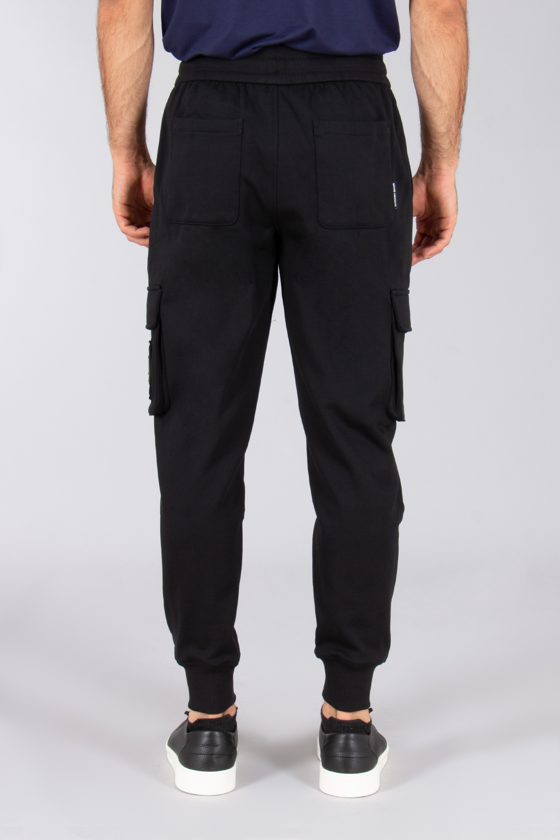 MOOSE KNUCKLES Regular Fit Cotton French Terry Sweatpants Hartsfield Cargo Jogger Bekleidung, Hosen, Jeans