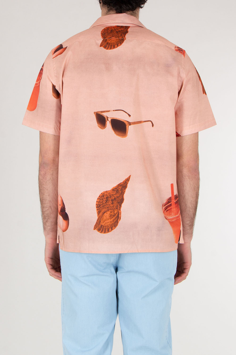 PAUL SMITH Relaxed Fit Organic Cotton Short Sleeve Shirt  