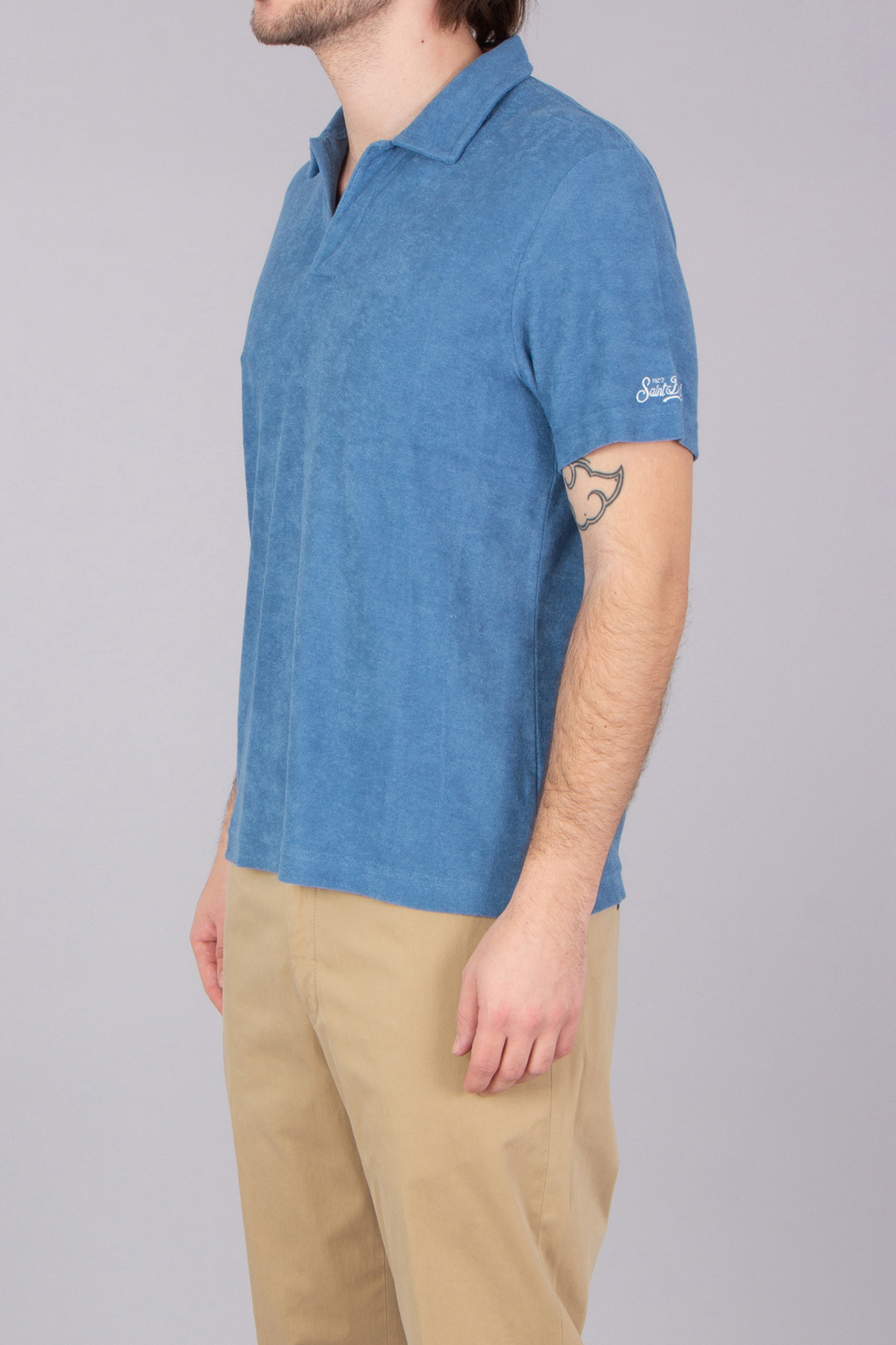 MC 2 SAINT BARTH Regular Fit Lyocell-Cotton Terry Polo Shirt Jeremy MC 2 SAINT BARTH Regular Fit Lyocell-Cotton Terry Polo Shirt Jeremy