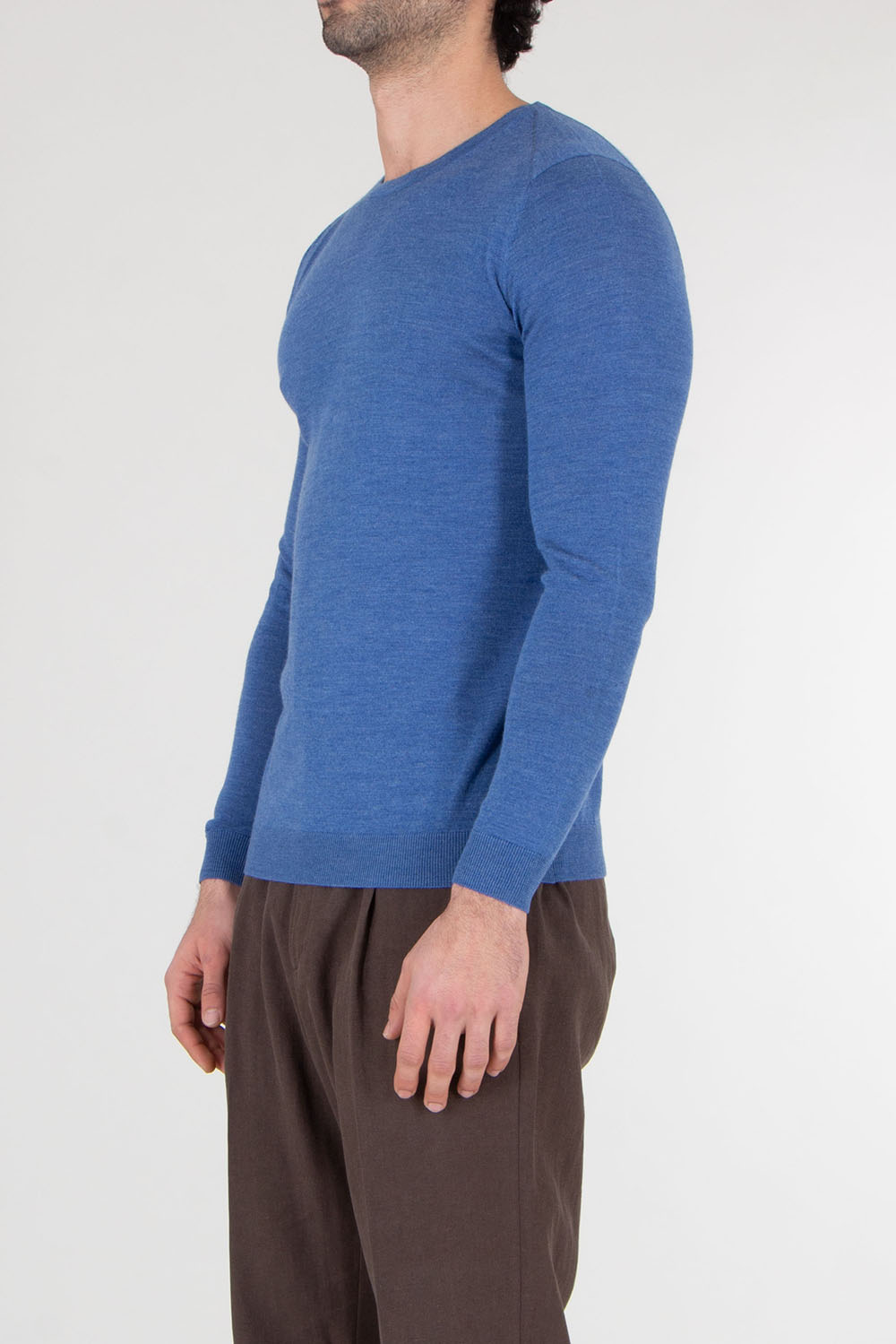 MIENTUS BERLIN Merino Silk Cashmere Crew Neck Sweater