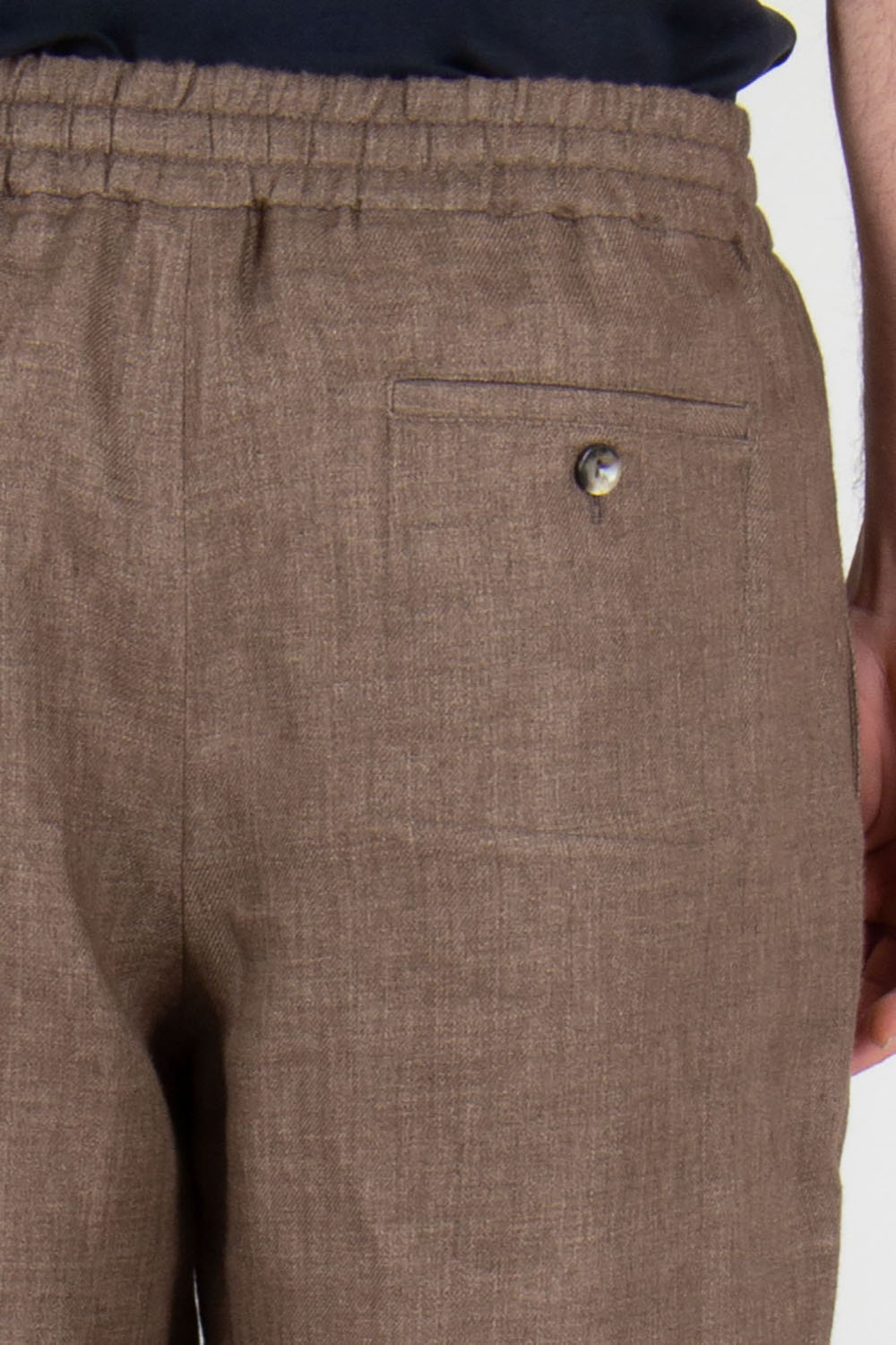 AGNONA Relaxed Fit Linen Drawstring Pants