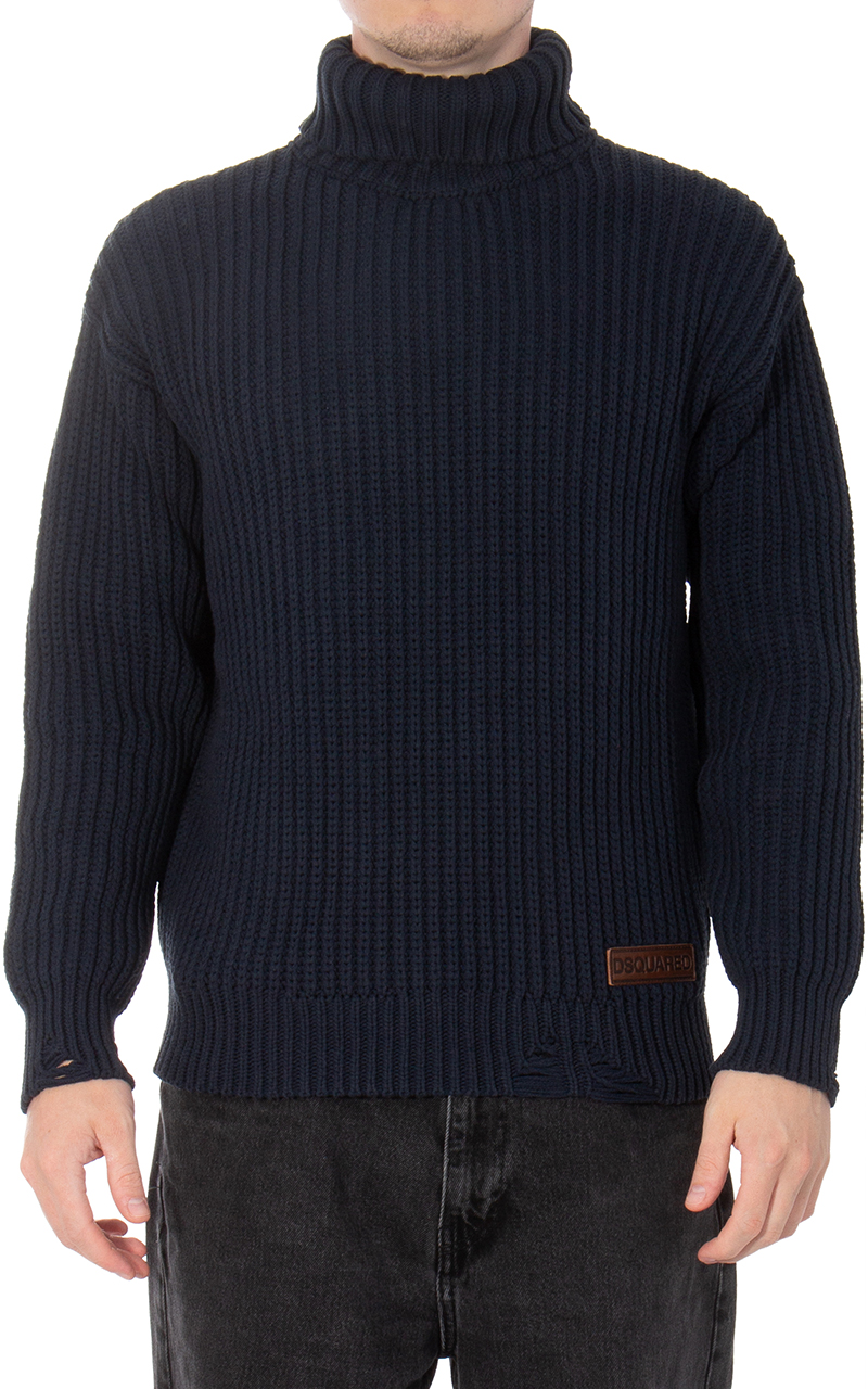 DSQUARED2 Heavy Turtleneck Knit Sweater DSQUARED2 Heavy Turtleneck Knit Sweater