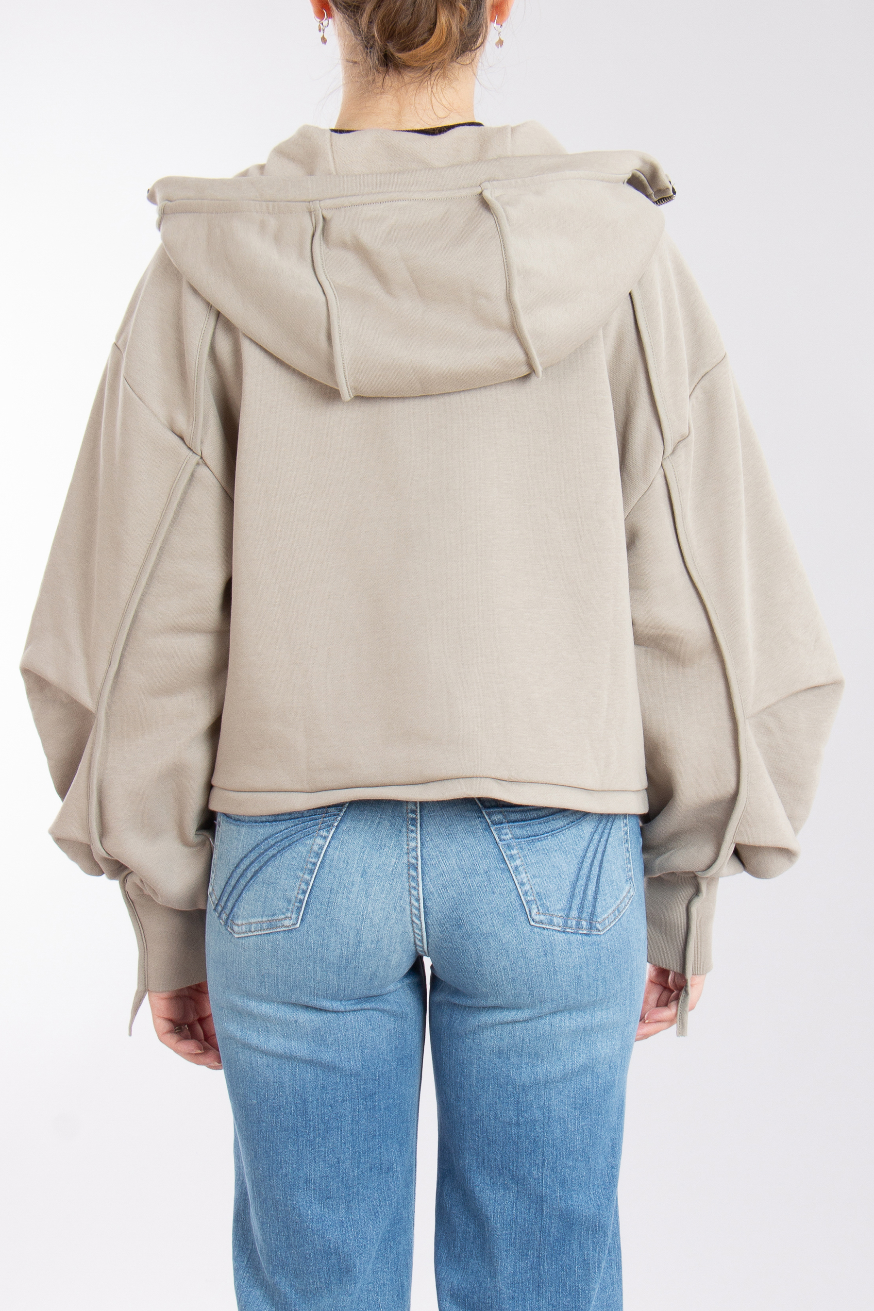 THOM KROM Hooded Cotton Blend Sweat Jacket THOM KROM Hooded Cotton Blend Sweat Jacket