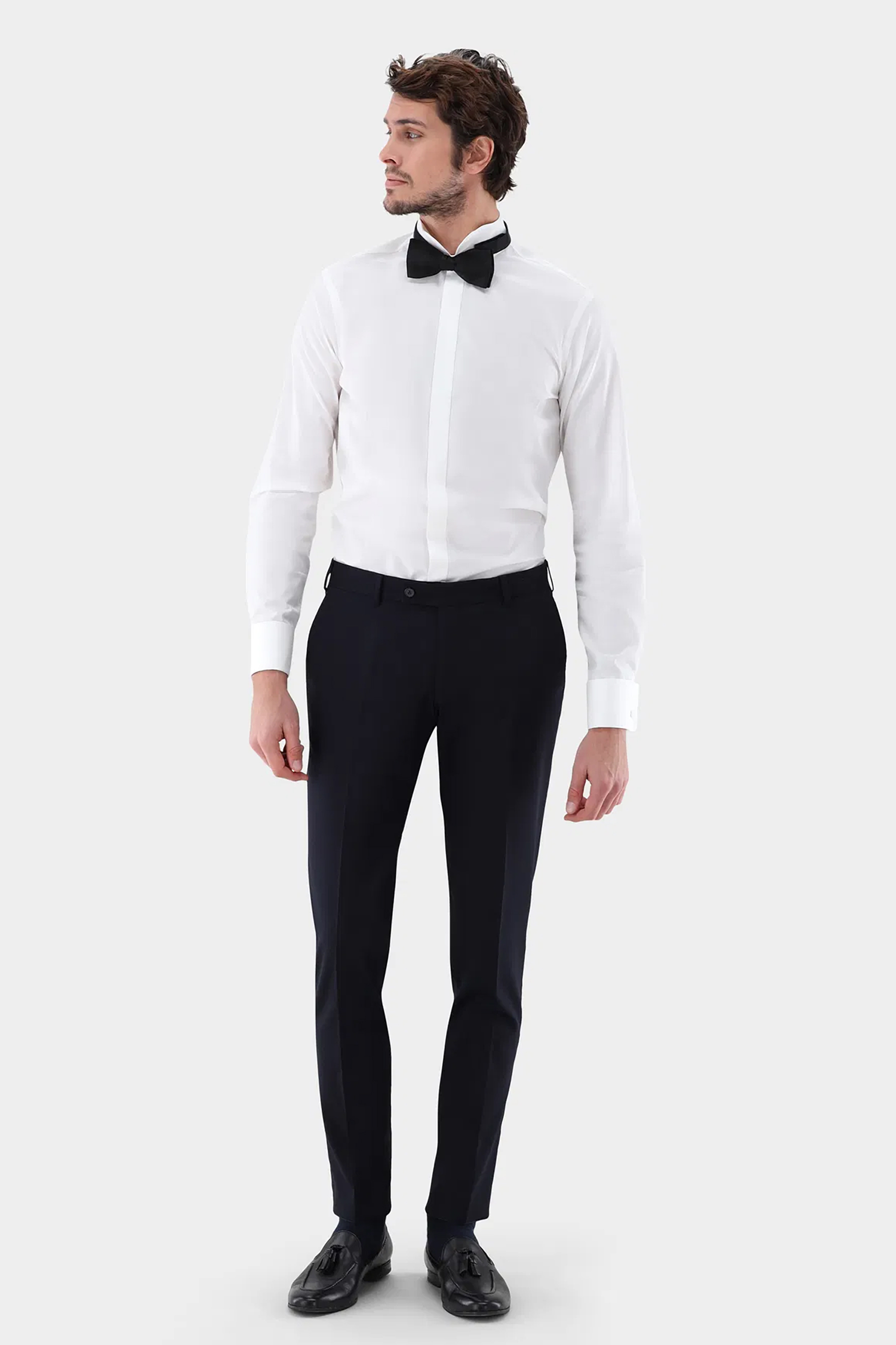 VAN LAACK Slim Fit Cotton Tuxedo Shirt Gala-DSF Hemd, Formelle Kleidung, Anzug, Smoking, Krawatte