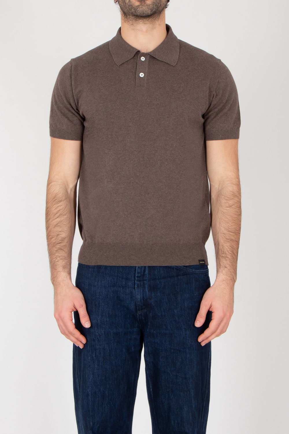 WOOLRICH Regular Fit Cotton Short-Sleeve Knit Polo
