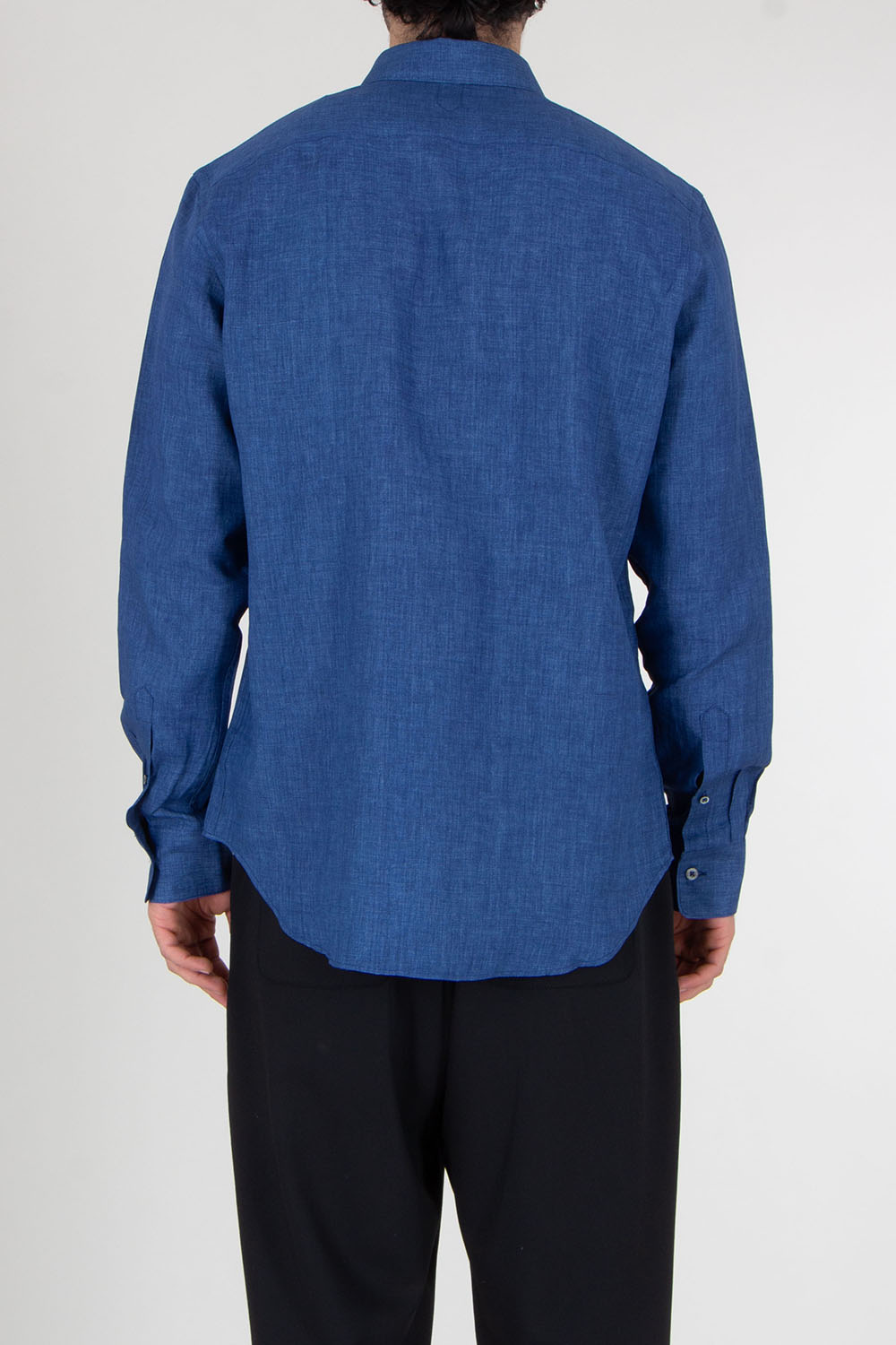 CANALI Regular Fit Linen Shirt