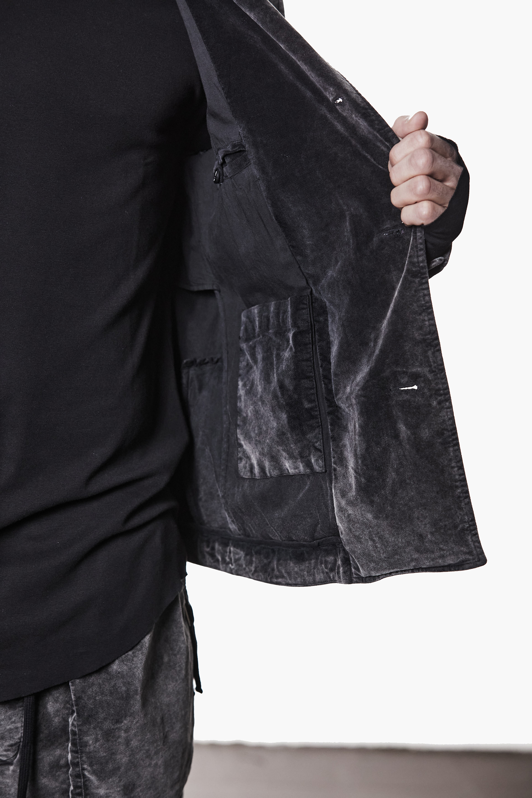 THOM KROM Regular Fit Cotton Stretch Velvet Jacket Bekleidung, Mantel, Jacke, Langarm, Finger