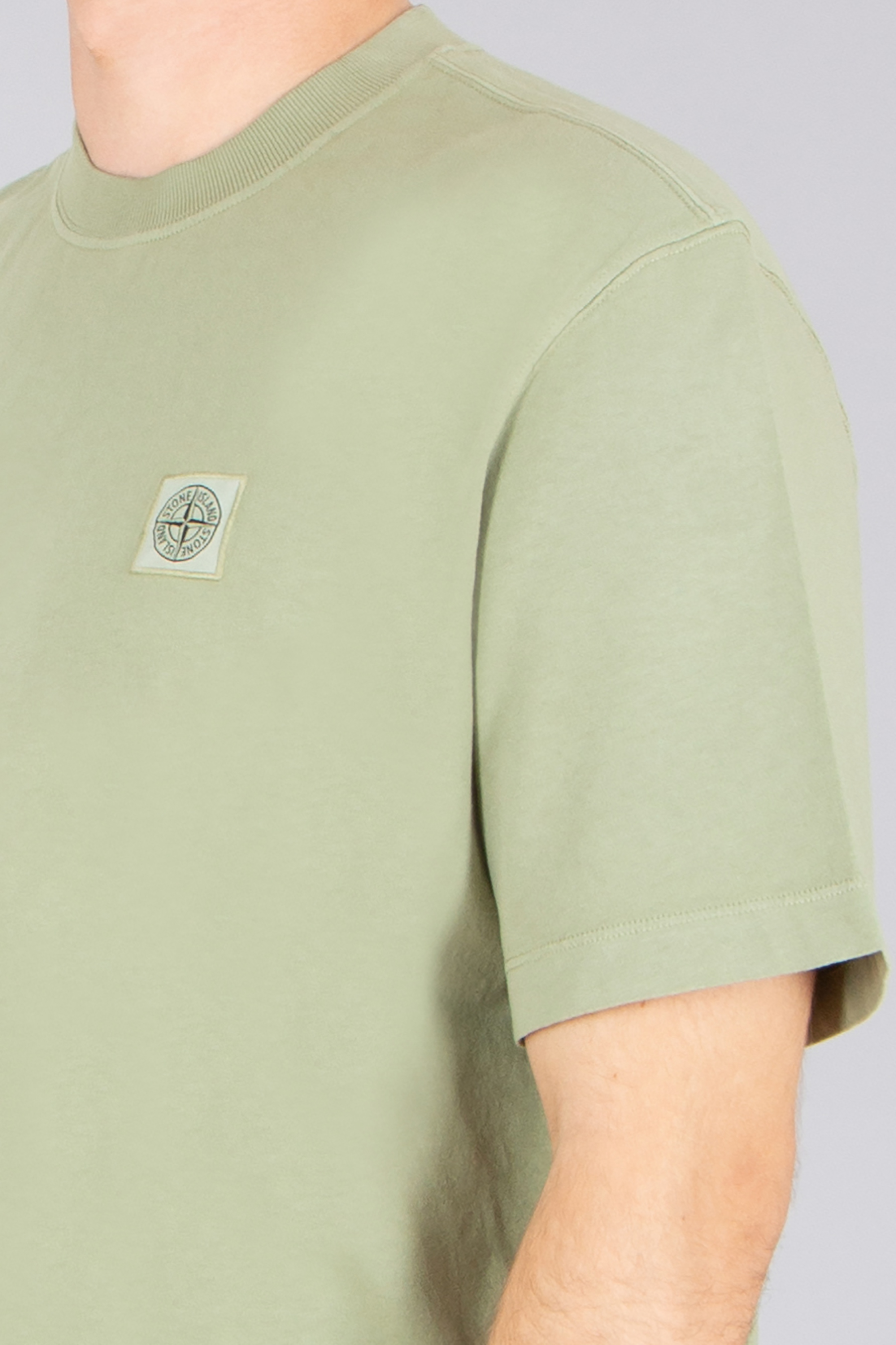 STONE ISLAND Regular Fit Combed Organic Cotton Jersey T-Shirt T-shirt, Erwachsener, Männlich, Mann, Person