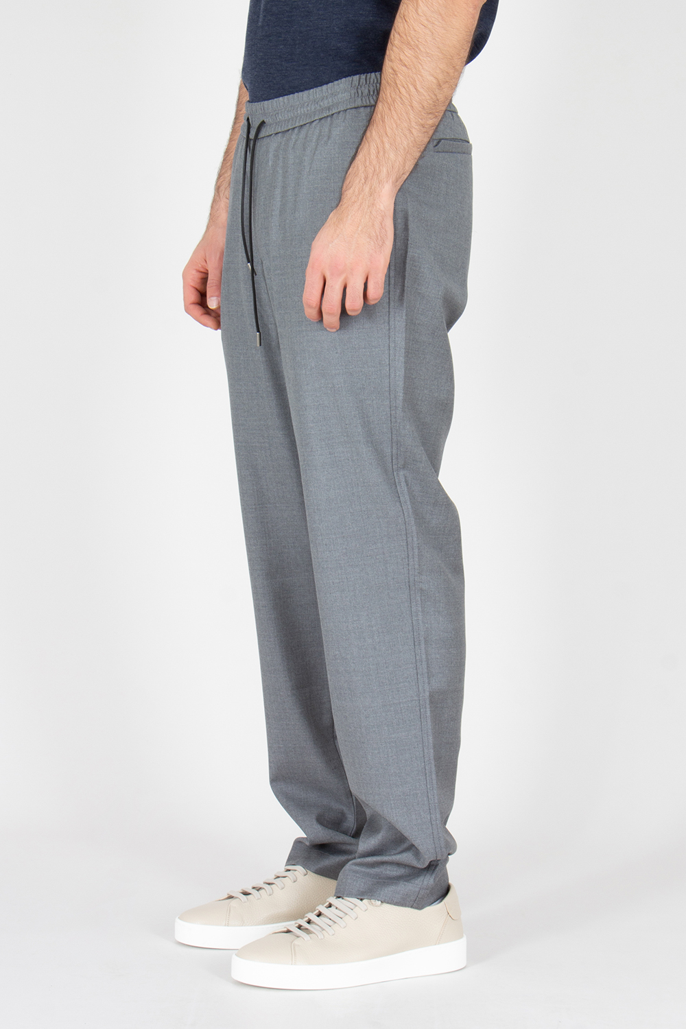 SEASE Regular Fit Virgin Wool Drawstring Pants Summer Mindset