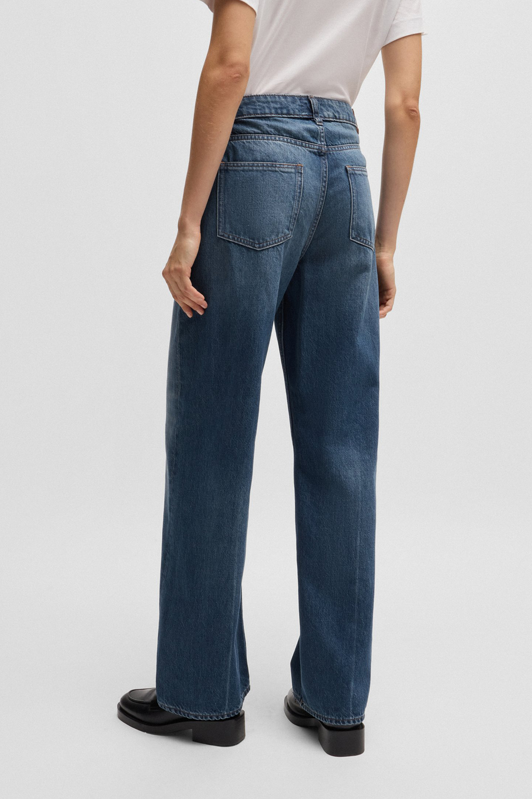 BOSS Cotton-Lyocell Blend Boyfriend Jeans Crossroad BOSS Cotton-Lyocell Blend Boyfriend Jeans Crossroad