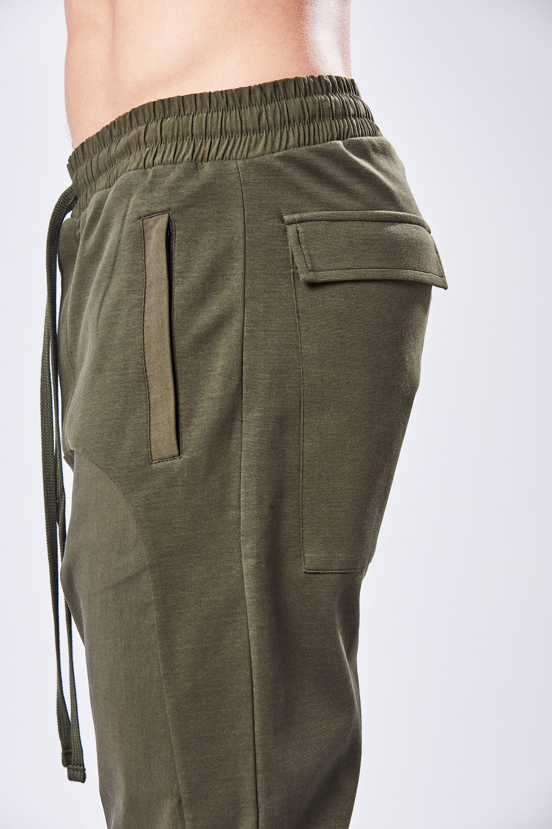 THOM KROM Drop Crotch Cotton Blend Pants THOM KROM Drop Crotch Cotton Blend Pants