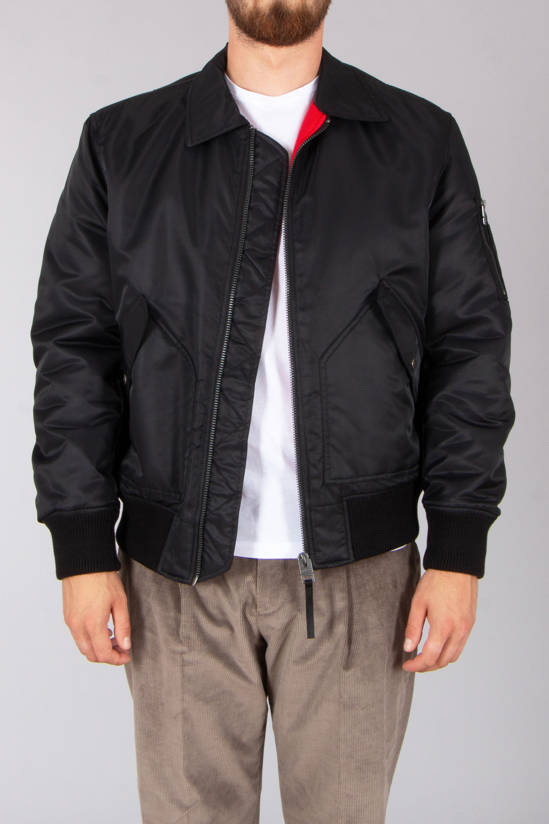 HUGO Oversized Recycled Nylon Bomber Jacket Balamo Bekleidung, Mantel, Jacke, Blazer