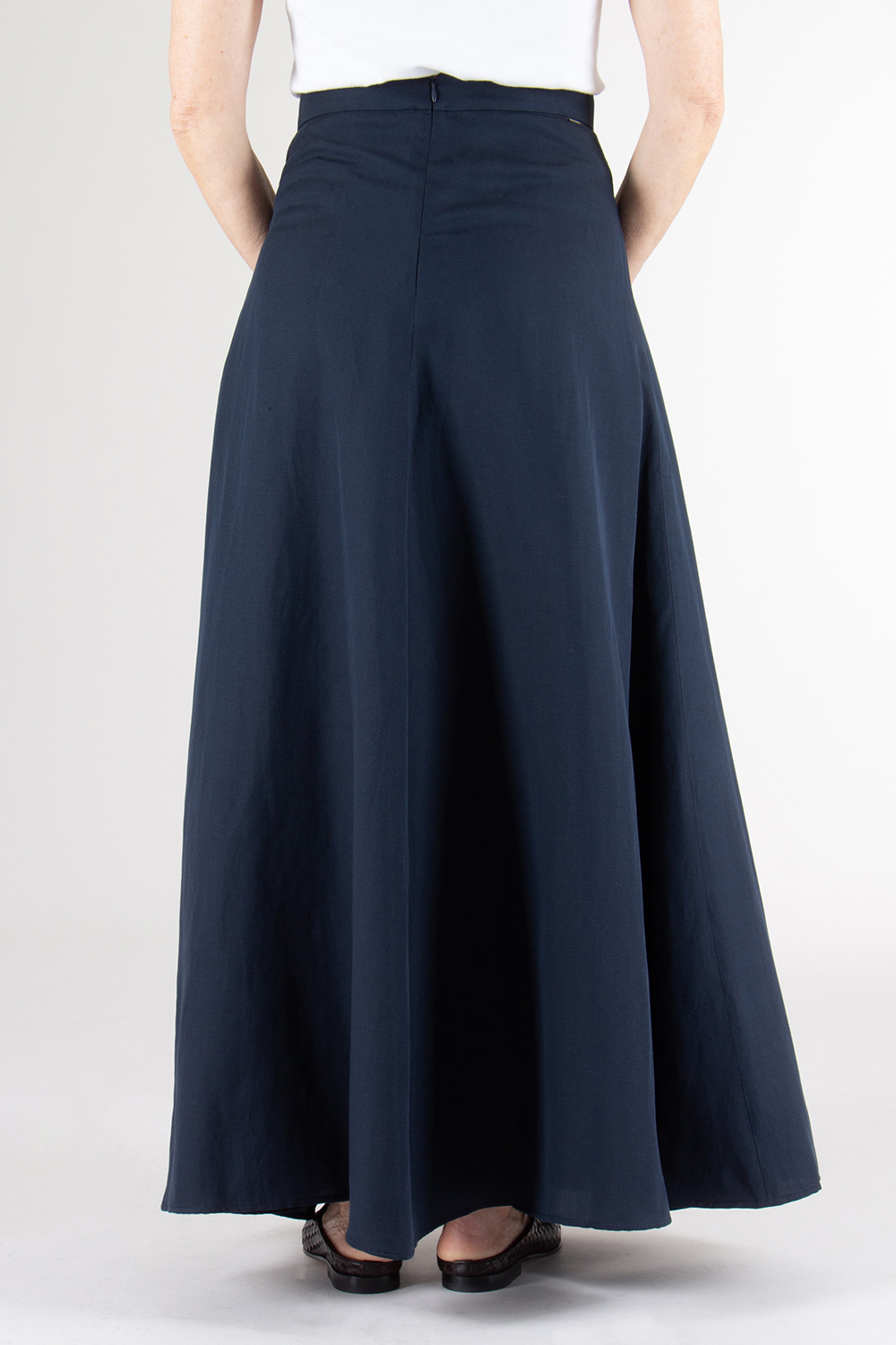 WOOLRICH Linen Blend Long Skirt