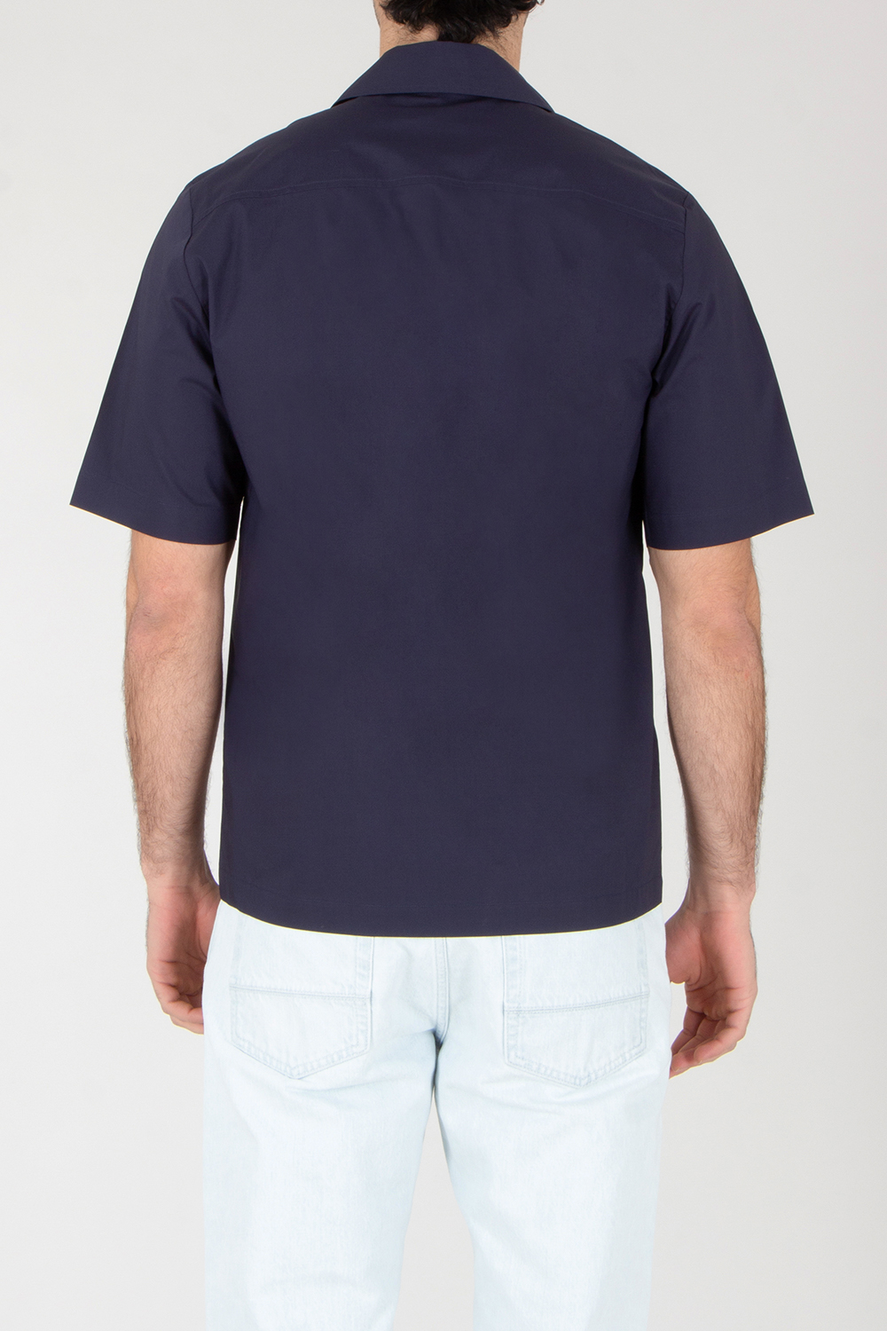 ROBERTO COLLINA Boxy Fit Cotton Poplin Short-Sleeve Shirt