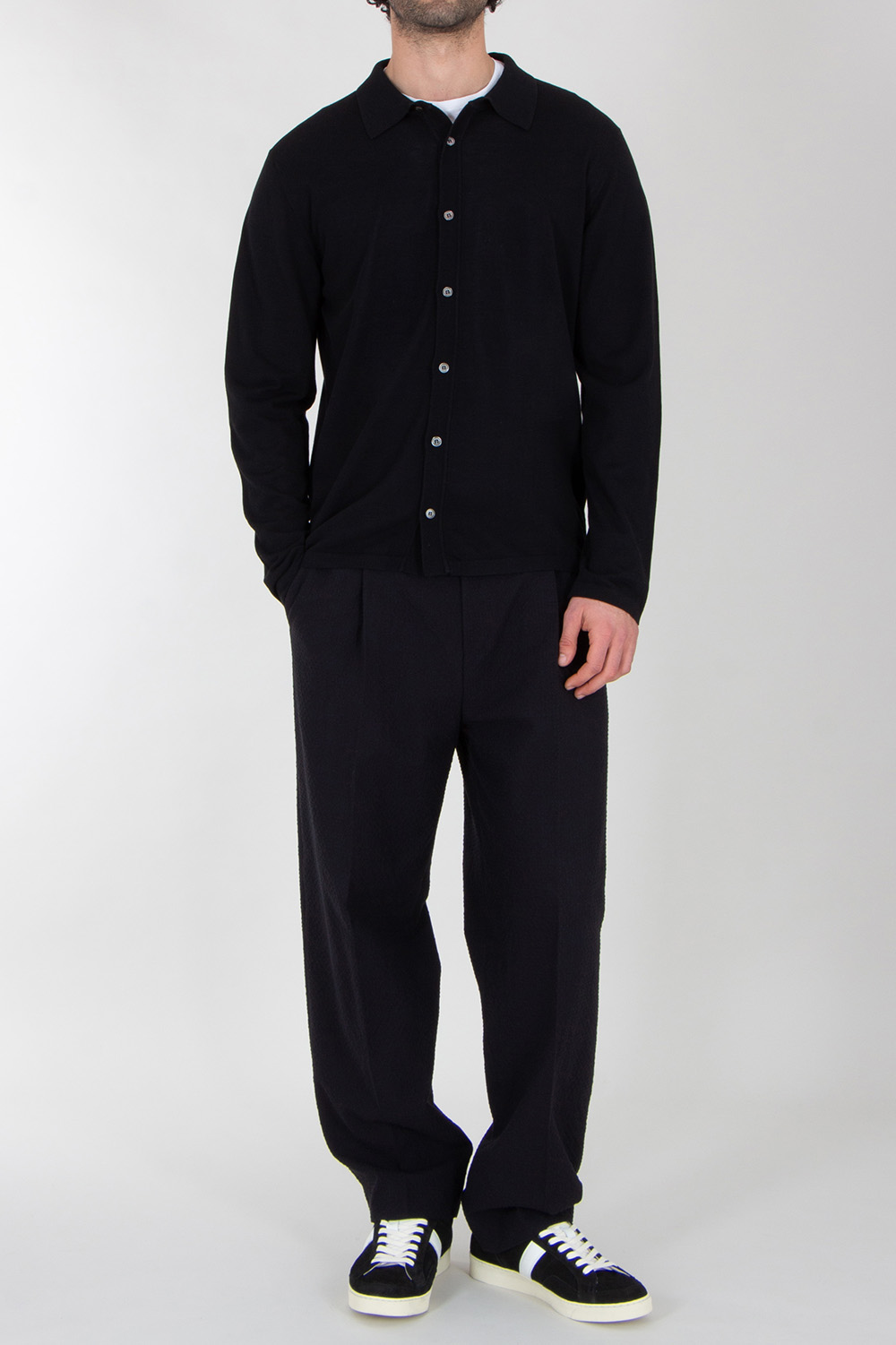 ROBERTO COLLINA Lightweight Cotton Knitted Shirt