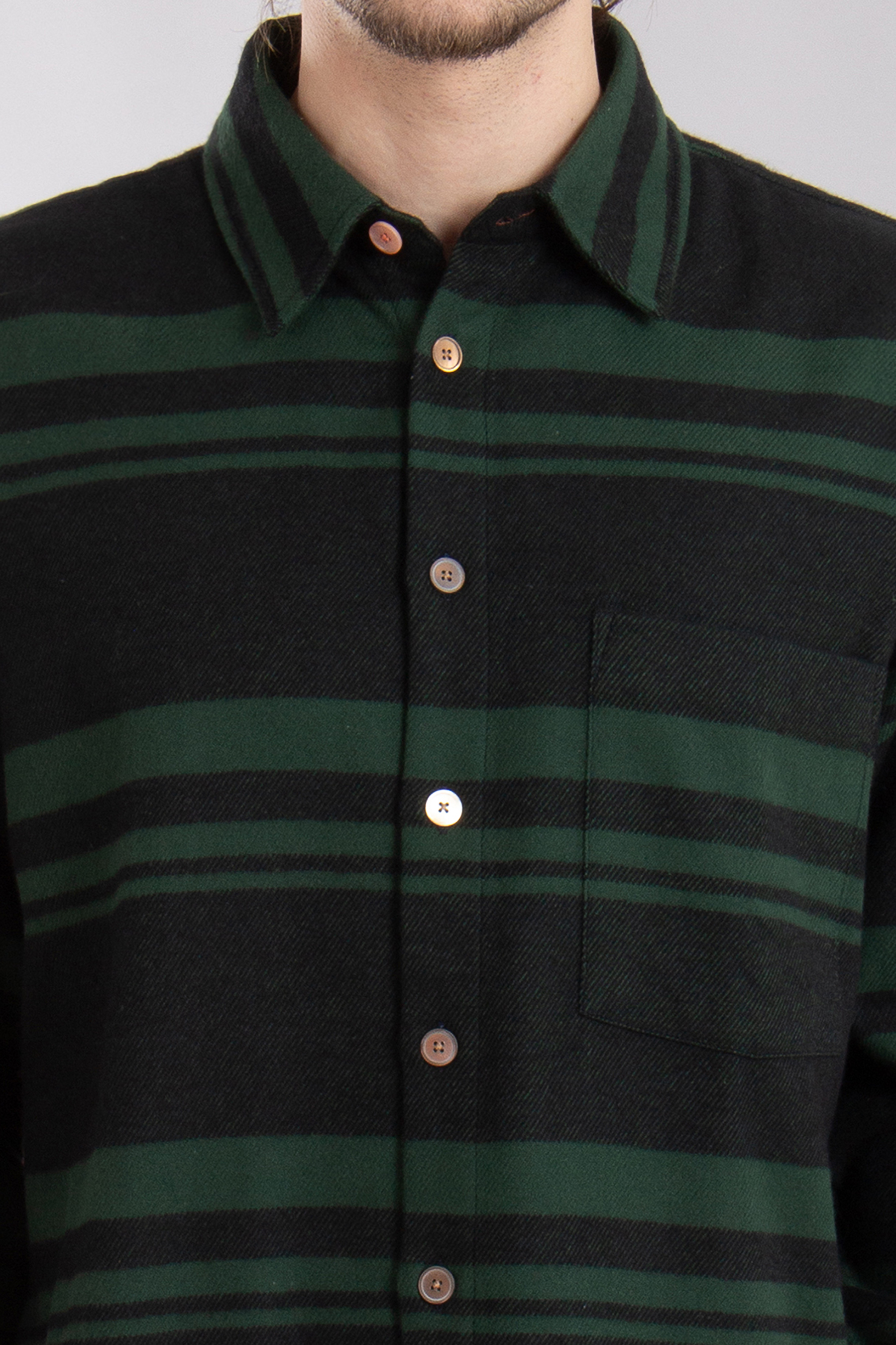 PAUL SMITH Relaxed Fit Striped Cotton Flannel Shirt PAUL SMITH Relaxed Fit Striped Cotton Flannel Shirt