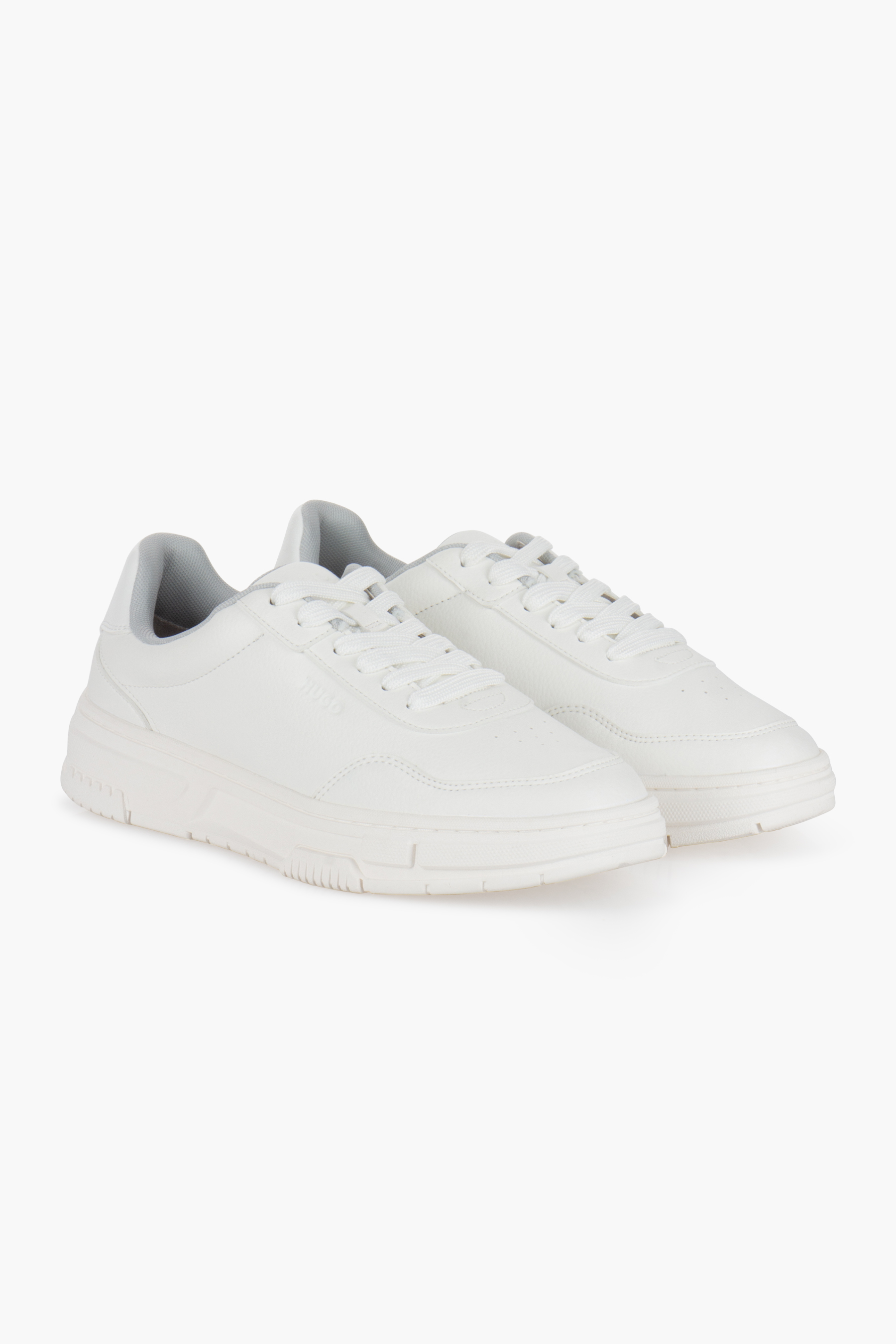HUGO Grained Faux Leather Sneakers Yarrow Bekleidung, Schuhwerk, Schuh, Sneaker