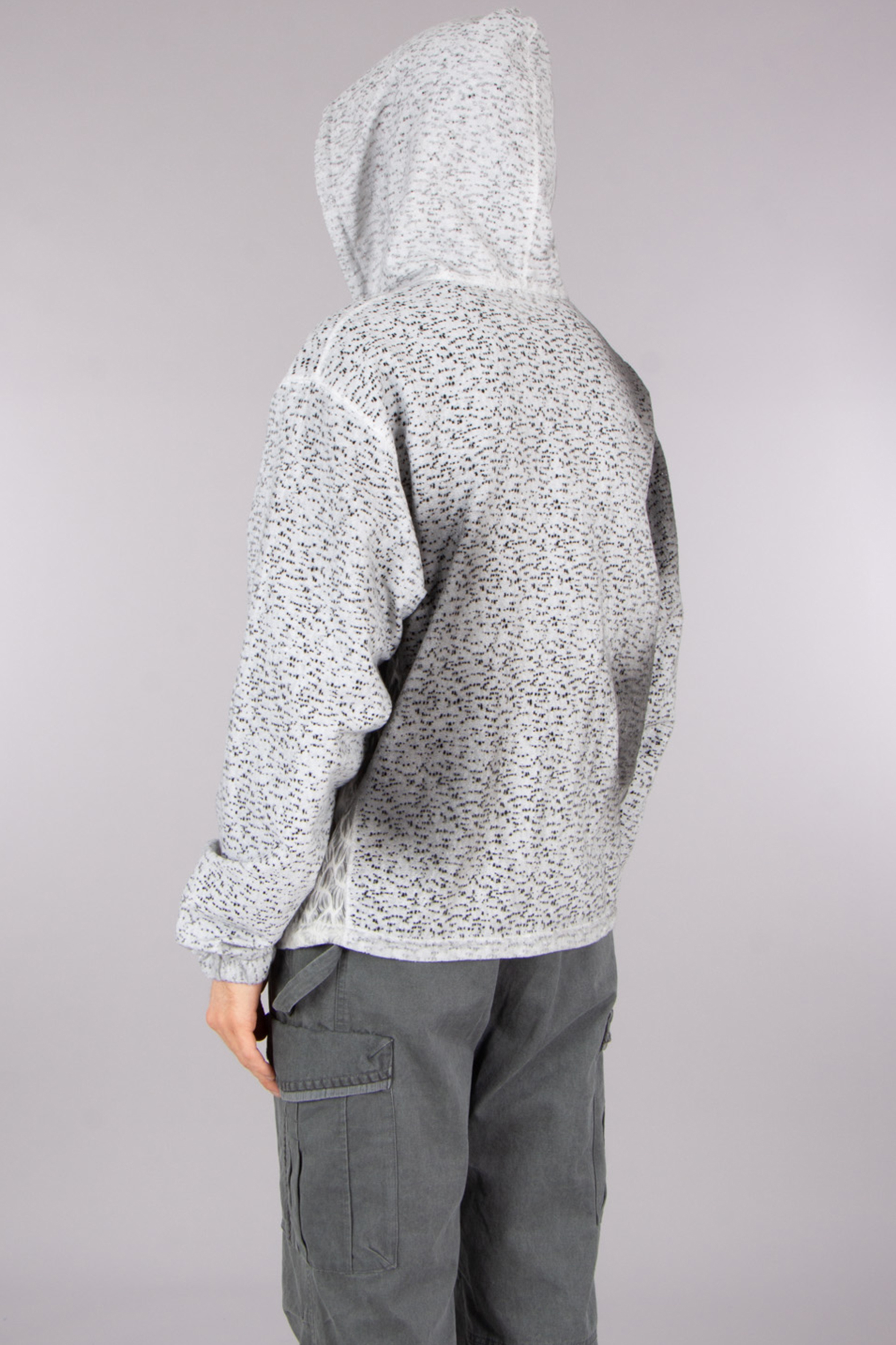 XLIM Relaxed Fit Garment Luna Dyed Cotton Blend Zip-Up Hoodie