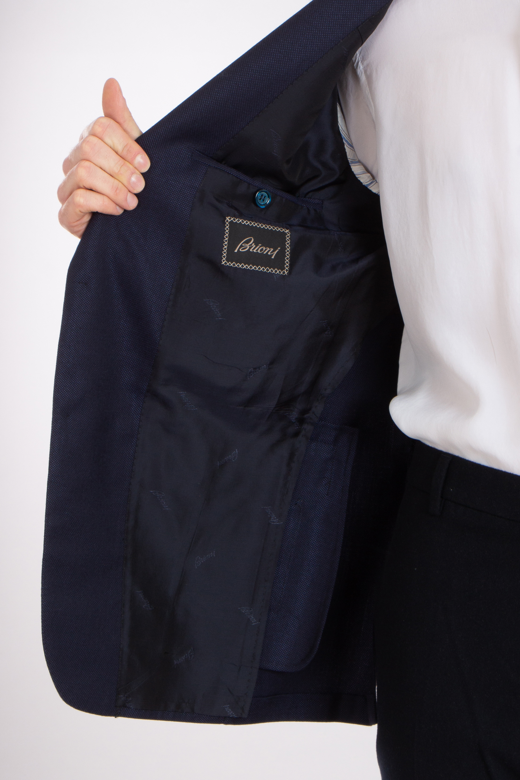 BRIONI Wool-Silk-Cashmere Blend Blazer New Plume BRIONI Wool-Silk-Cashmere Blend Blazer New Plume