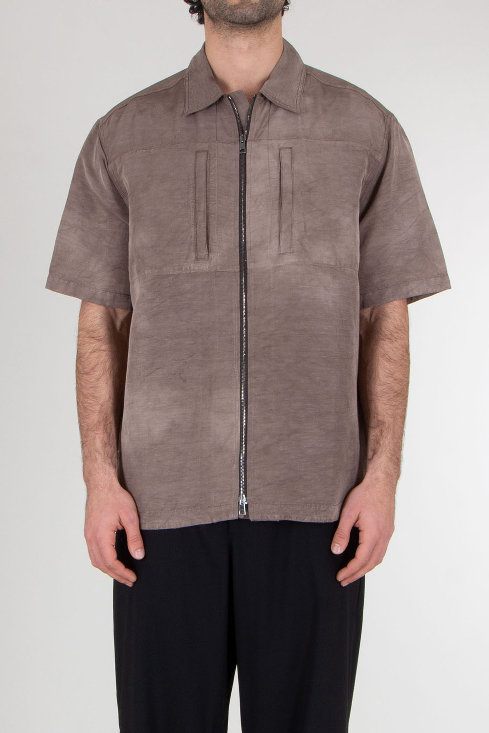 ROBERTO COLLINA Relaxed Short Sleeve Overshirt