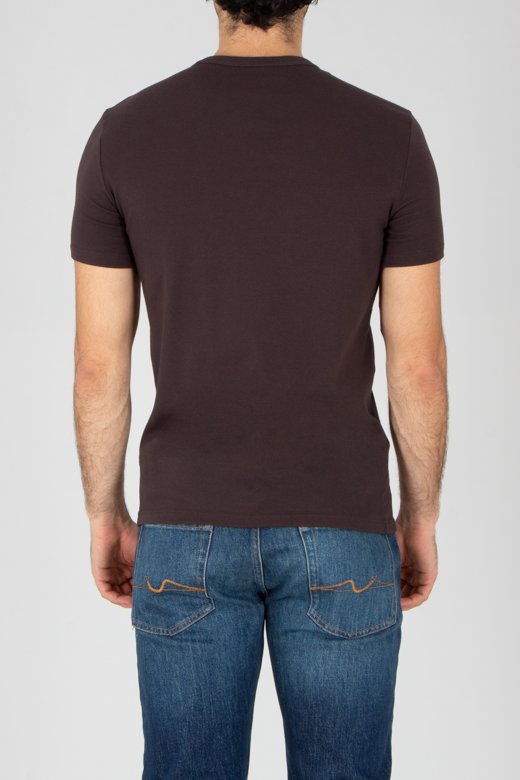 T-shirt, Hosen, Jeanshose, Mann, Person