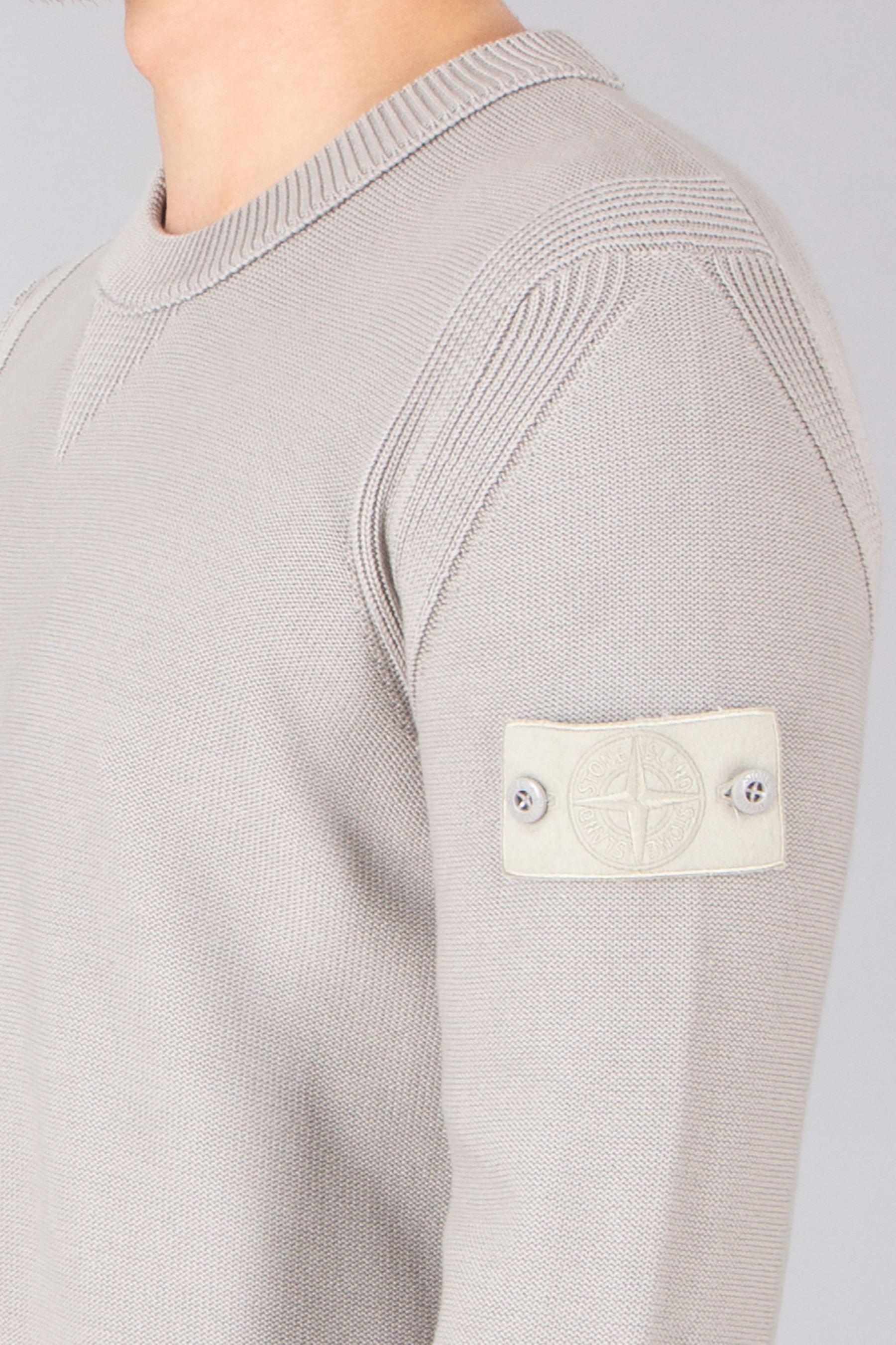 STONE ISLAND Ghost Piece Loose Fit Cotton-Cashmere Blend Sweater STONE ISLAND Ghost Piece Loose Fit Cotton-Cashmere Blend Sweater
