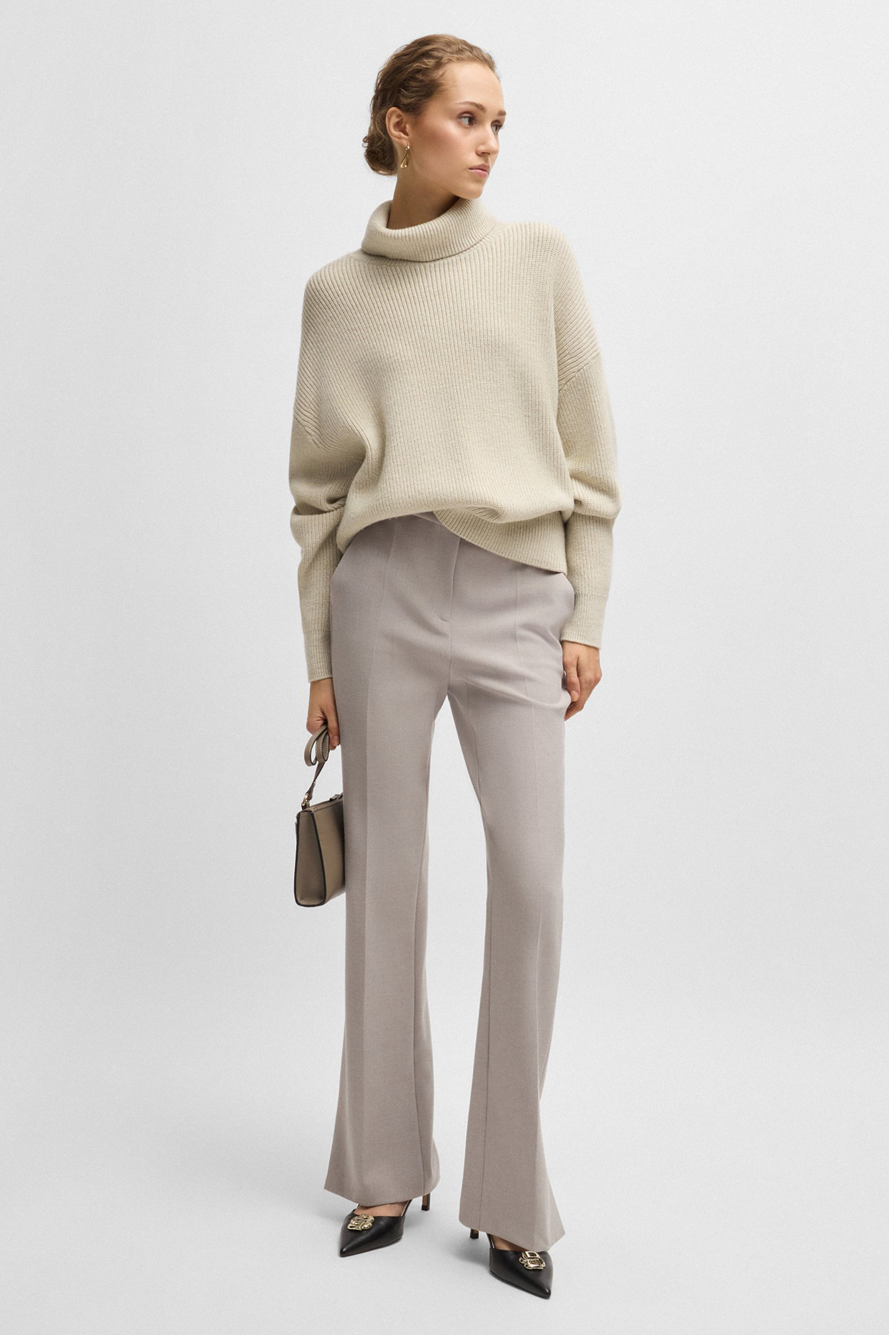 BOSS Ribbed Virgin Wool Turtleneck Sweater Fernadina BOSS Ribbed Virgin Wool Turtleneck Sweater Fernadina
