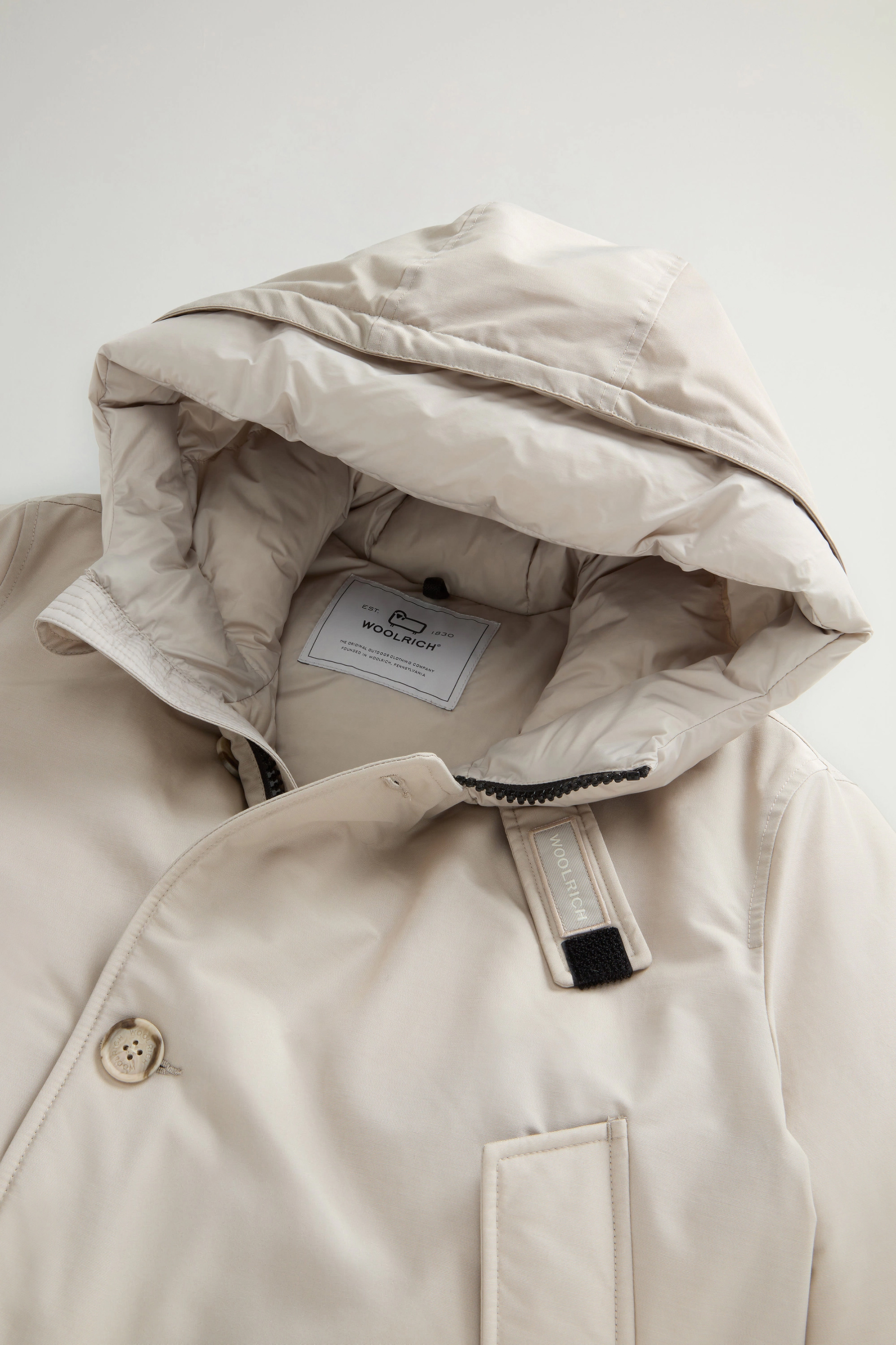 WOOLRICH Regular Fit Ramar Cloth Down Arctic Parka Bekleidung, Mantel, Jacke, Kapuze, Hemd