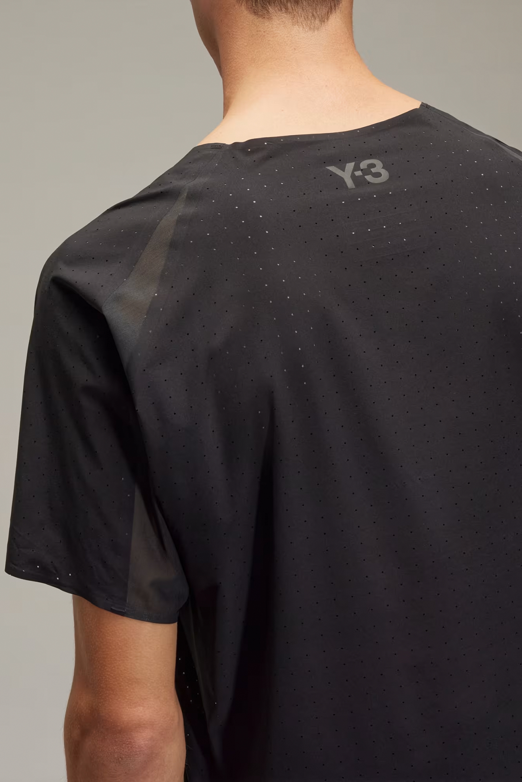 Y-3 Regular Fit Recycled Polyester Stretch Performance Running T-Shirt Y-3 Regular Fit Recycled Polyester Stretch Performance Running T-Shirt