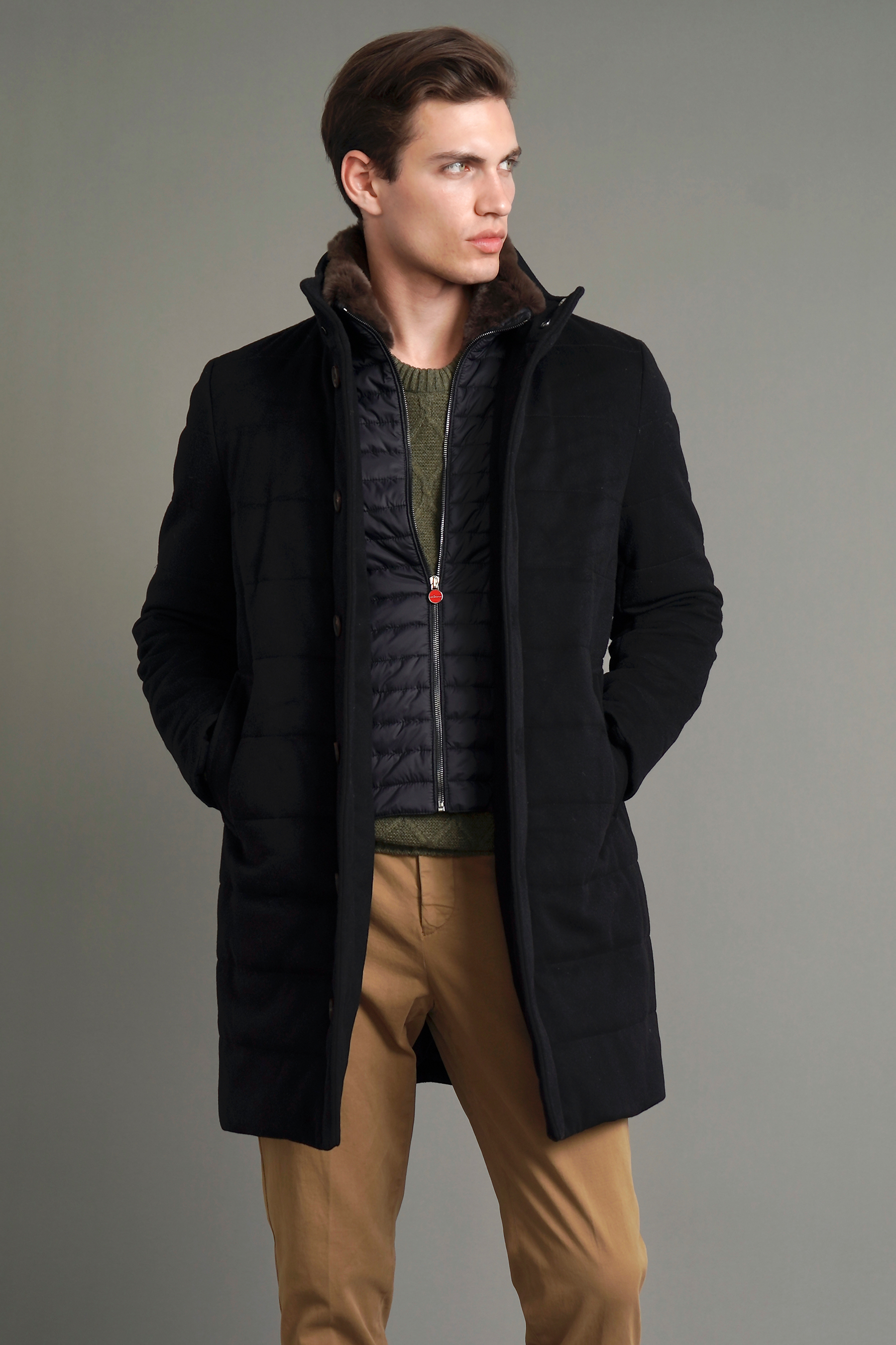 KITON Virgin Wool Cashmere Coat