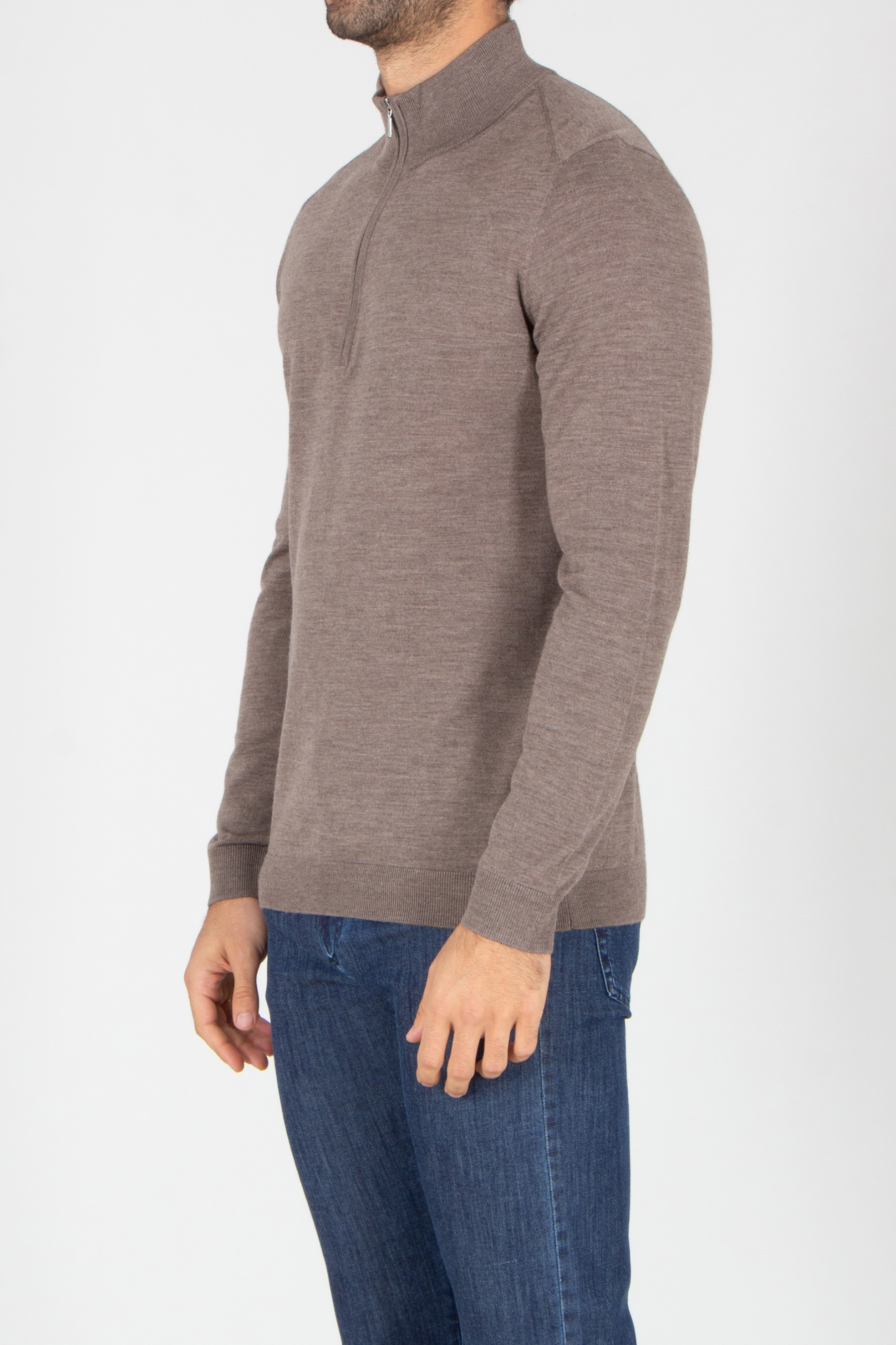 Langarm, Pullover, Jeanshose, Mann, Person