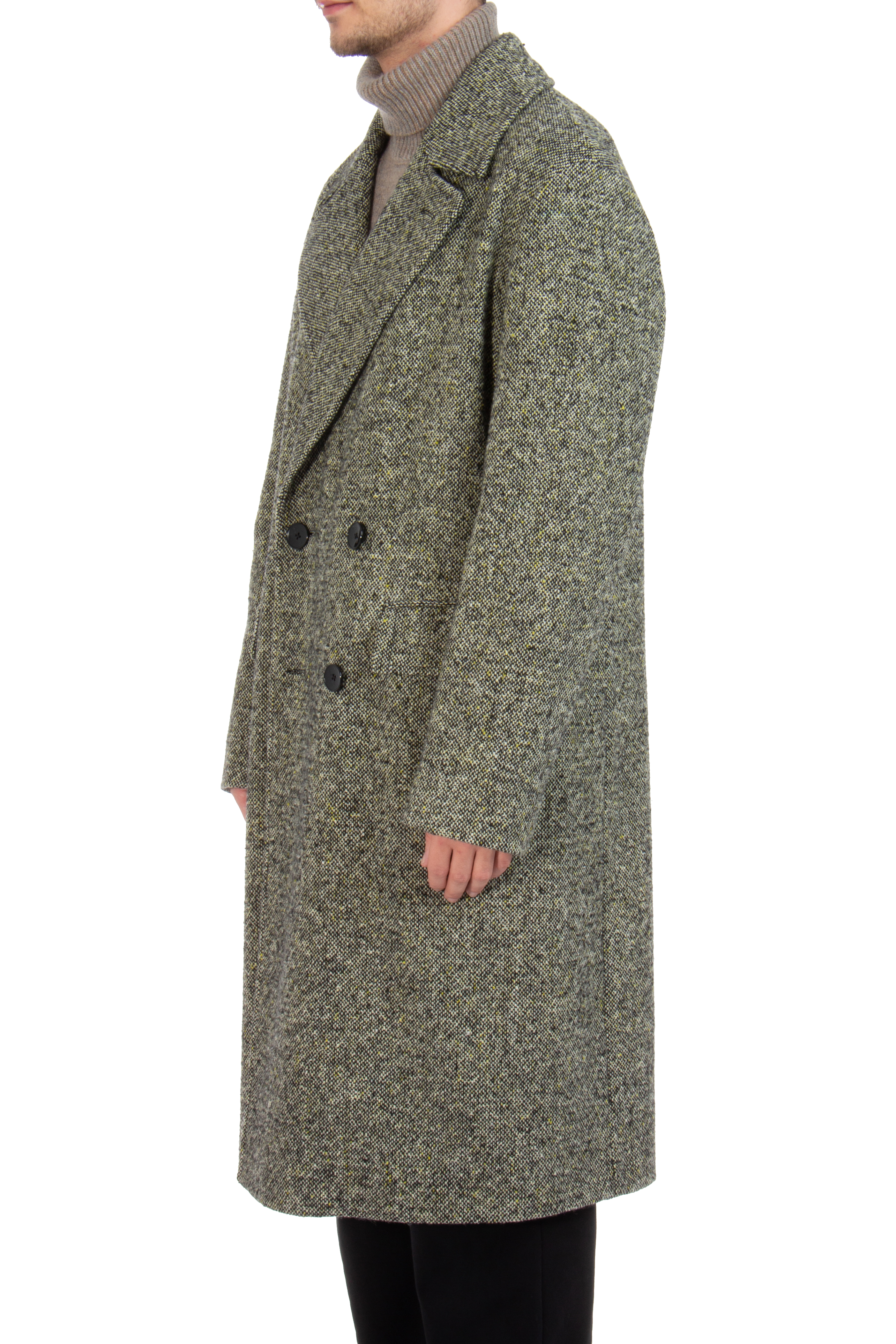 BOSS Patterned Wool Blend Coat H-Cam BOSS Patterned Wool Blend Coat H-Cam