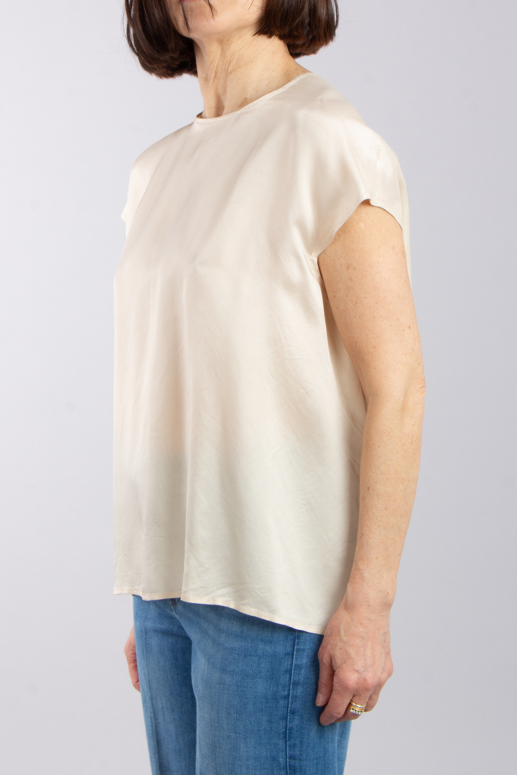ASPESI Short Sleeve Viscose Blouse