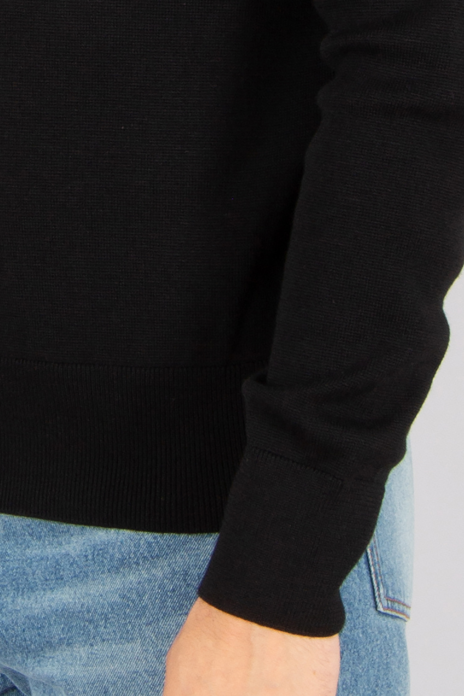 AMI PARIS Regular Fit Ami de Coeur Extra Fine Wool Sweater Langarm, Ärmel, Hosen, Strickwaren, Pullover