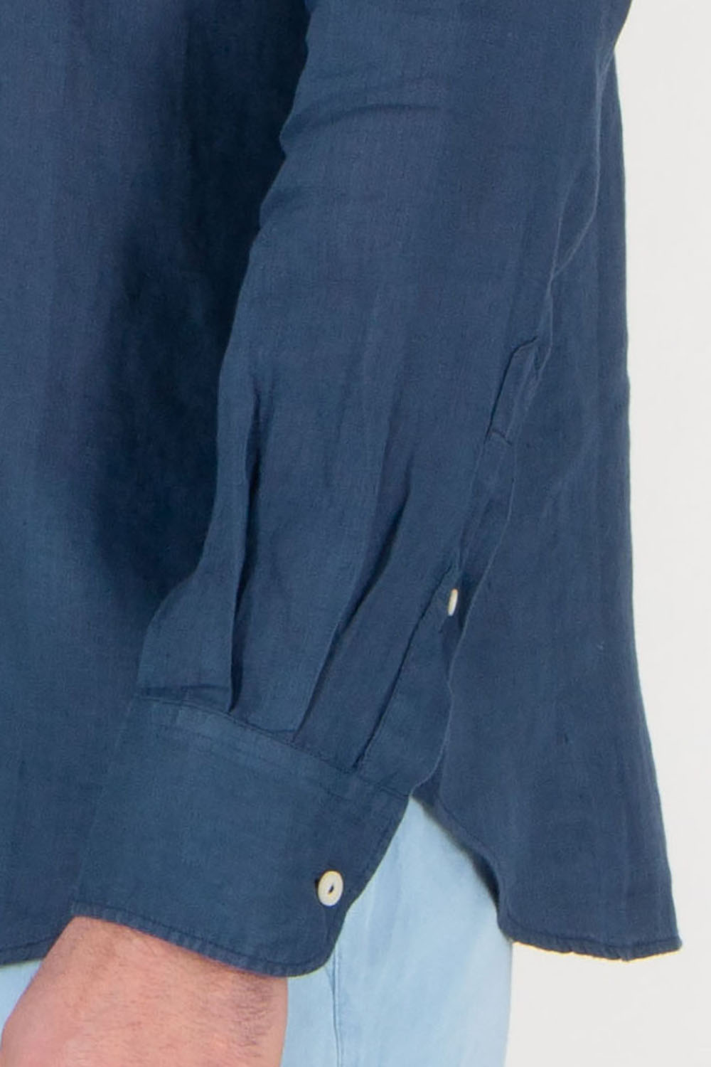 MC 2 SAINT BARTH Regular Fit Linen Shirt Pamplona