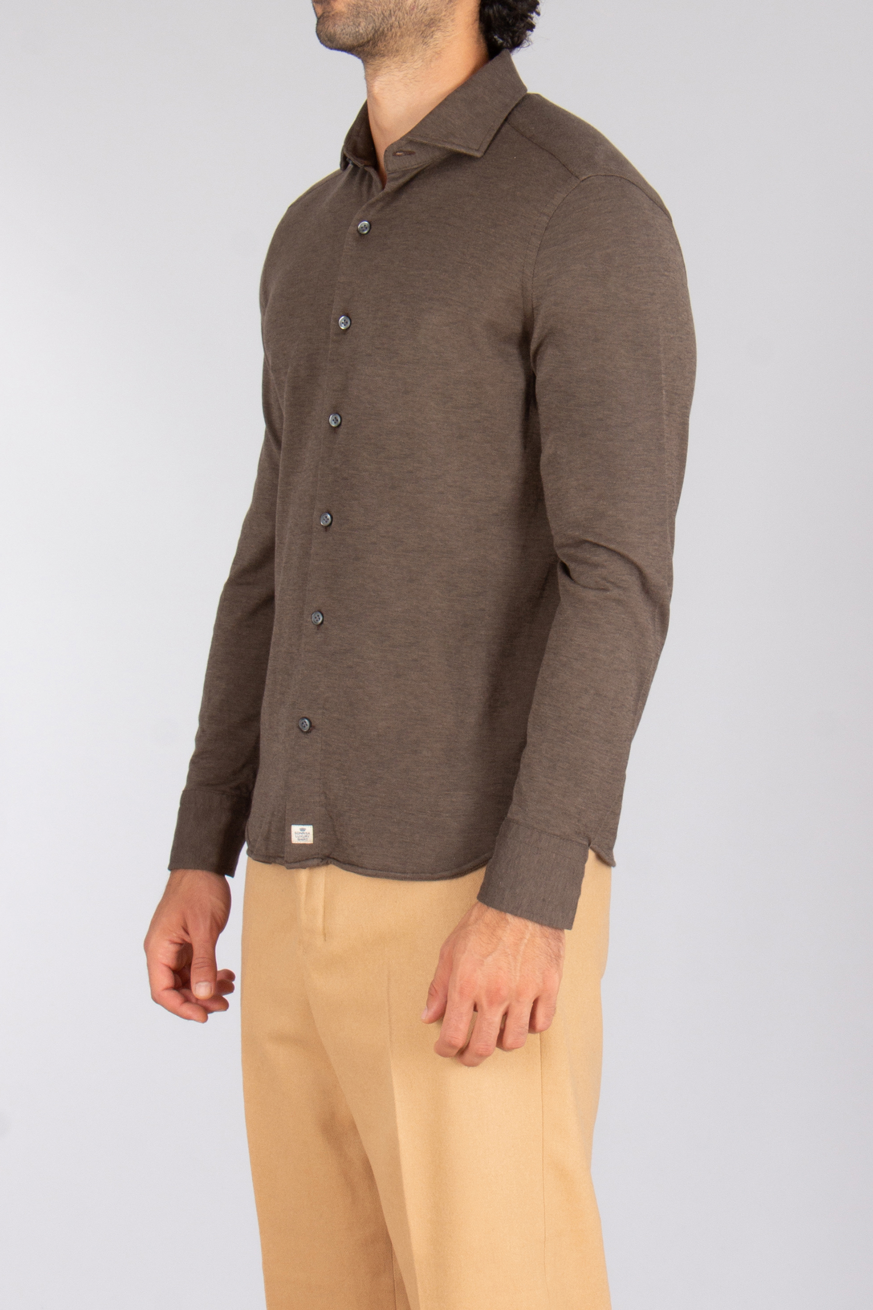 SONRISA Regular Fit Cotton-Lyocell Piqué Shirt Hemd, Pullover, Mantel, Mann, Person