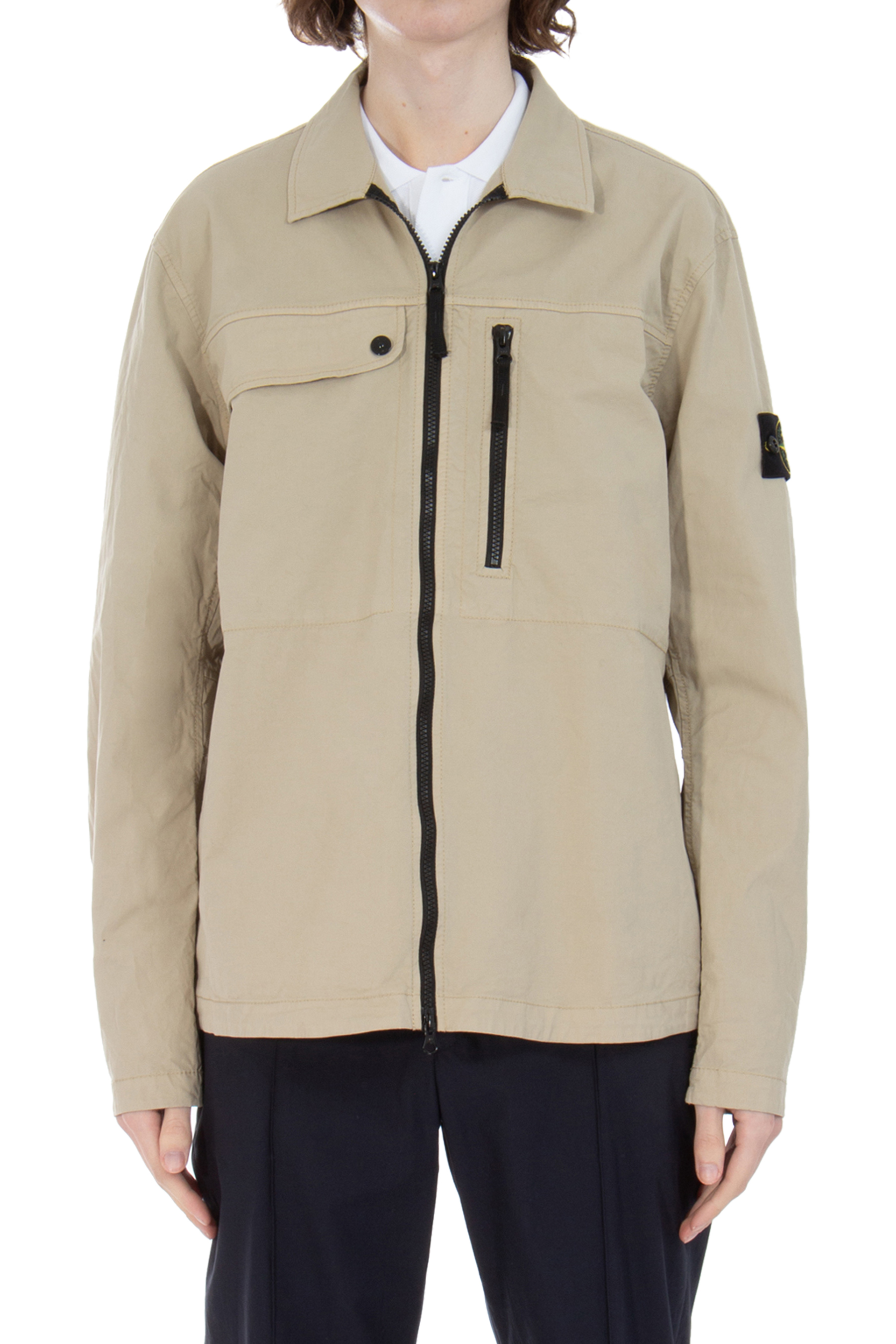 STONE ISLAND Supima Cotton Twill Stretch-TC Overshirt STONE ISLAND Supima Cotton Twill Stretch-TC Overshirt