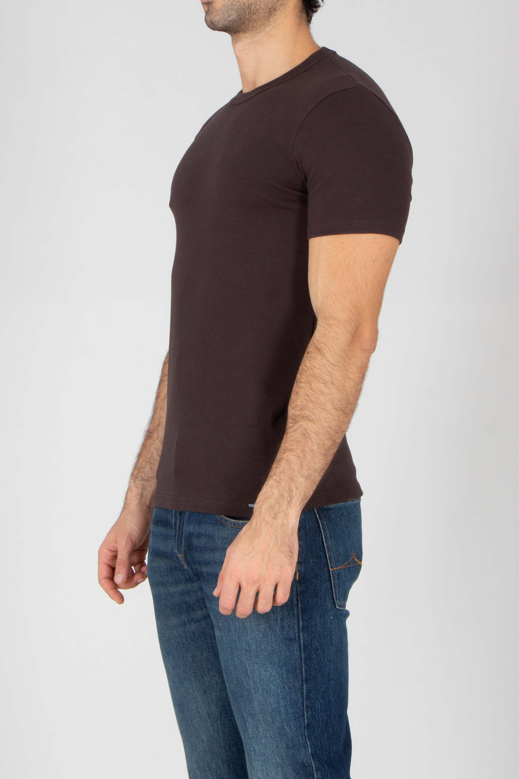 T-shirt, Jeans, Ärmel, Mann, Person