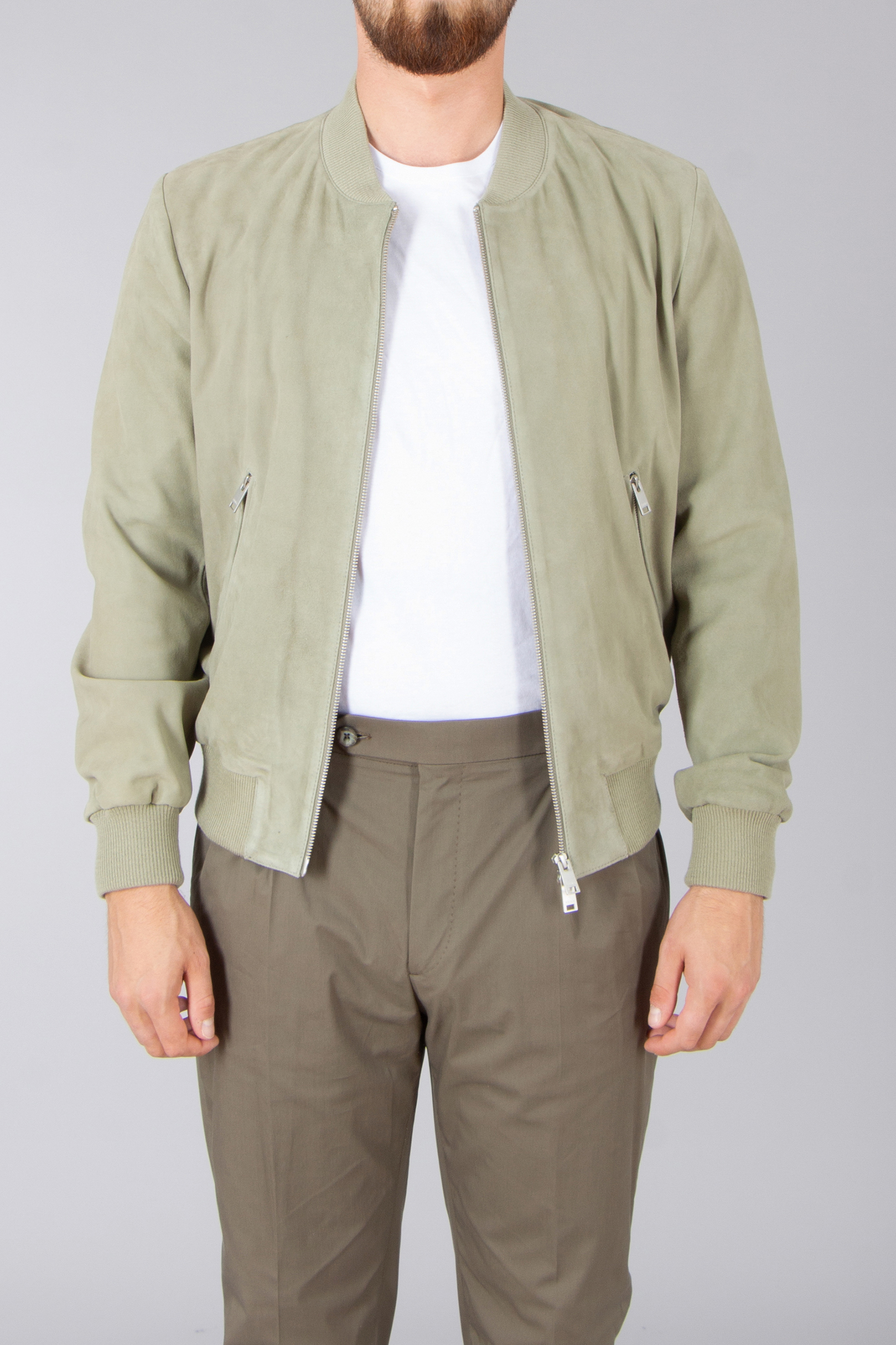 ARMA Goat Suede Bomber Jacket Didier ARMA Goat Suede Bomber Jacket Didier