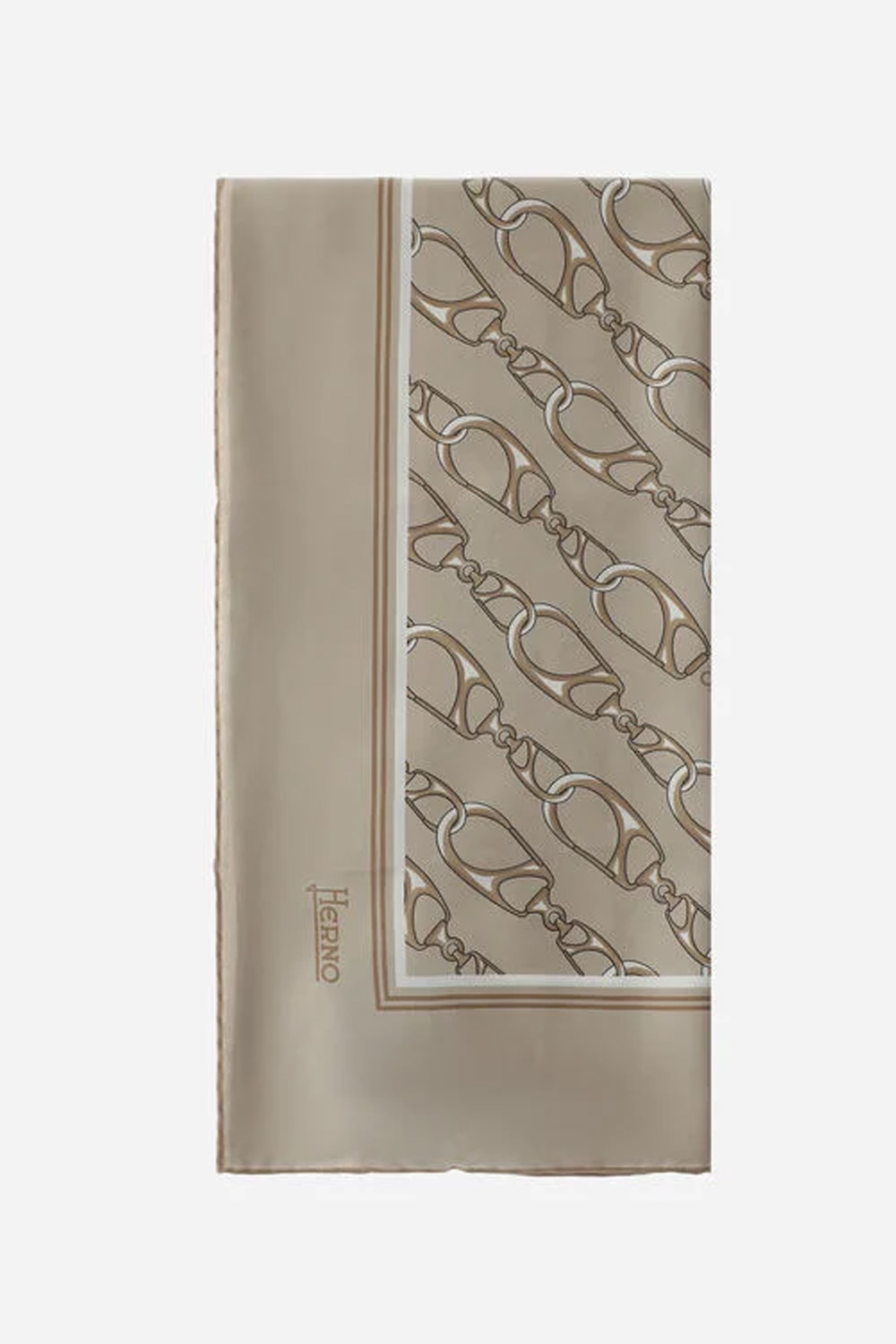 HERNO Square Printed Silk Scarf