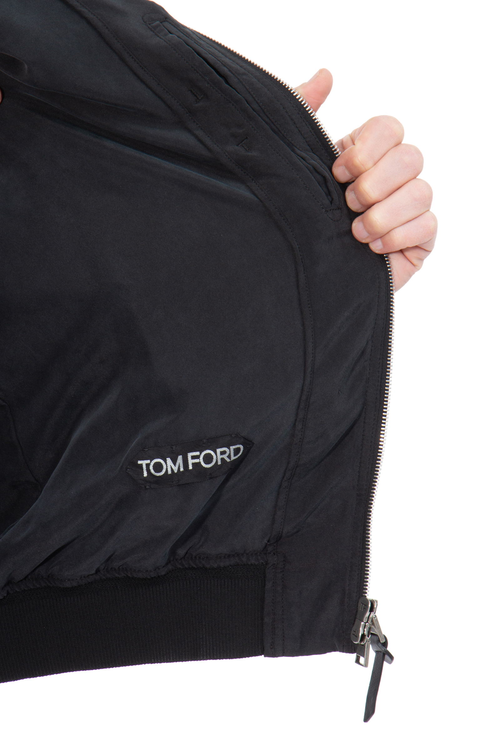 TOM FORD Silk Habotai Raglan Bomber