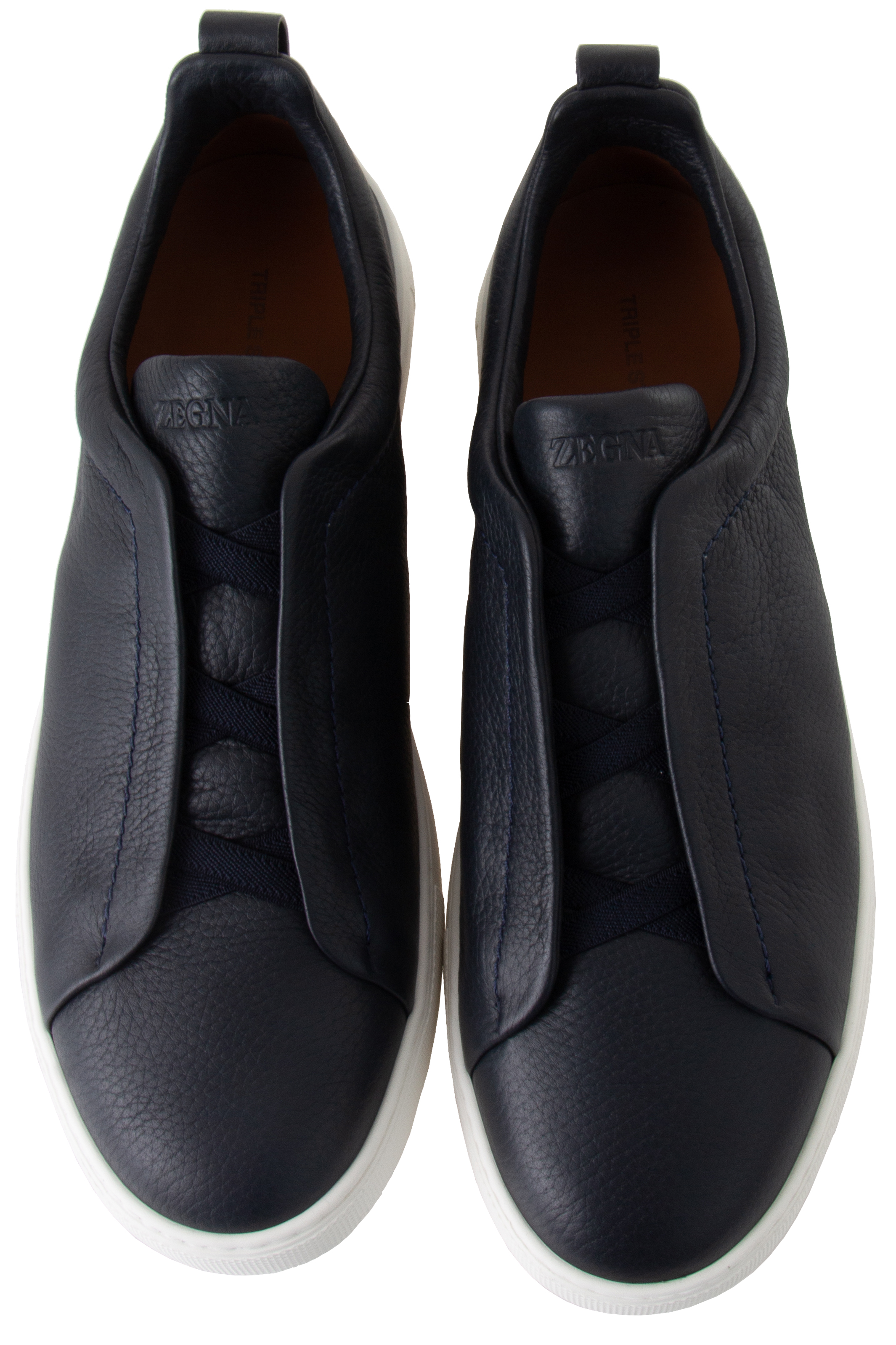 ZEGNA Leather Sneakers Triple Stitch ZEGNA Leather Sneakers Triple Stitch