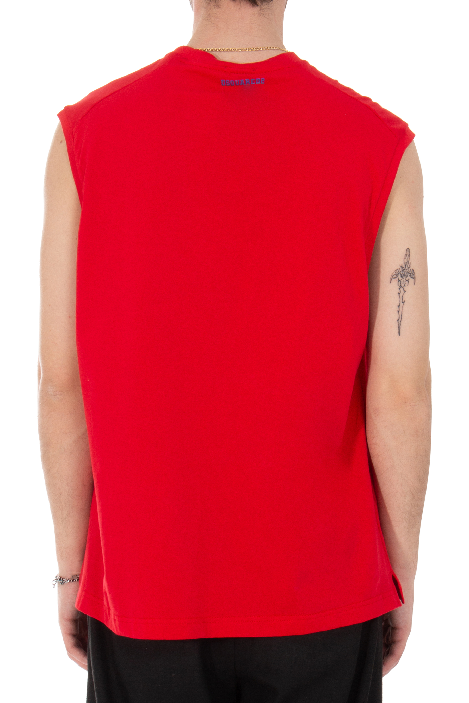 DSQUARED2 Technicolor Cotton Stretch Jersey Tank Top