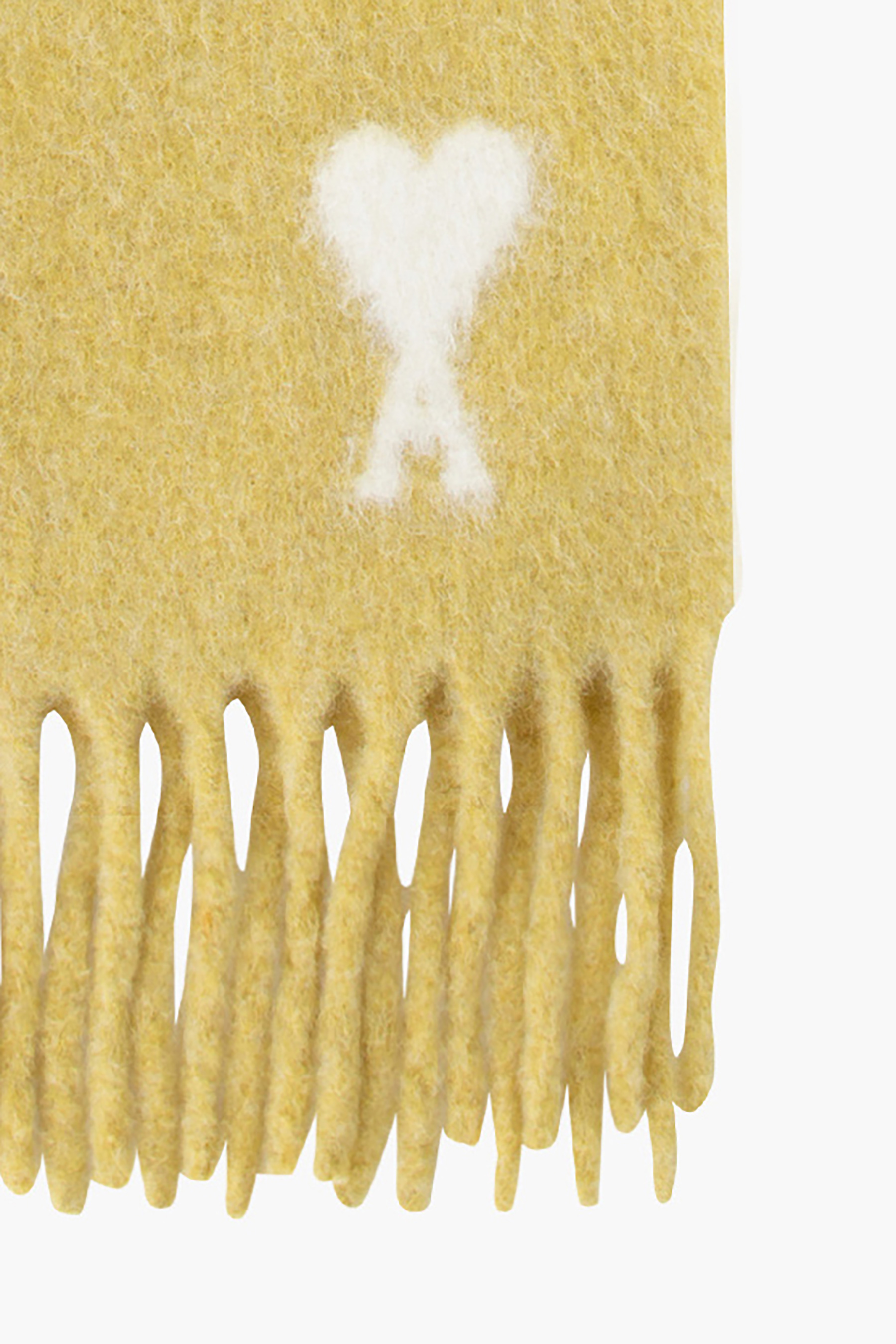 AMI PARIS Oversized Ami De Coeur Alpaca-Wool Blend Scarf