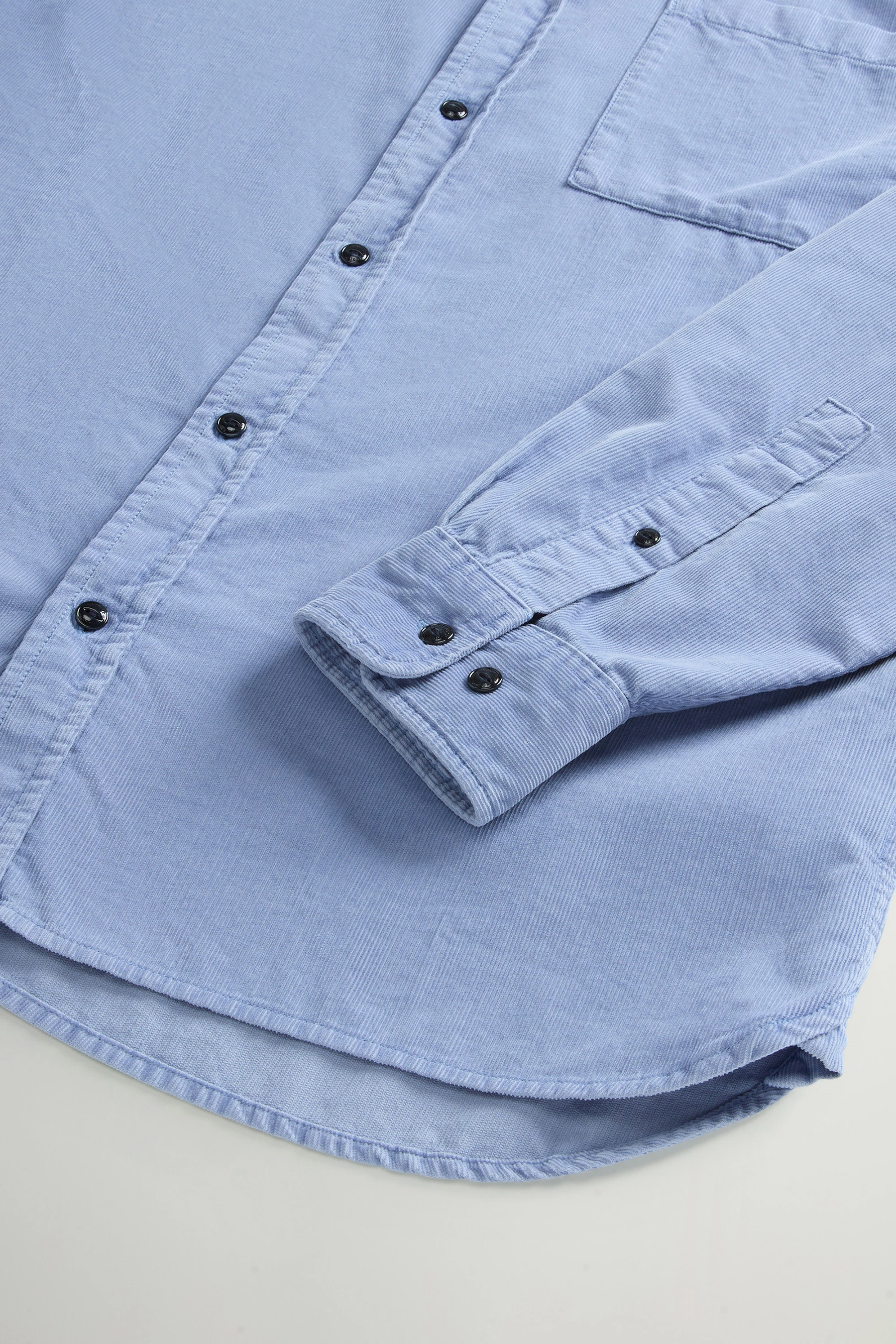 WOOLRICH Regular Fit Cotton Corduroy Shirt Mackey Hosen, Hemd, Langarm, Ärmel, Jeans
