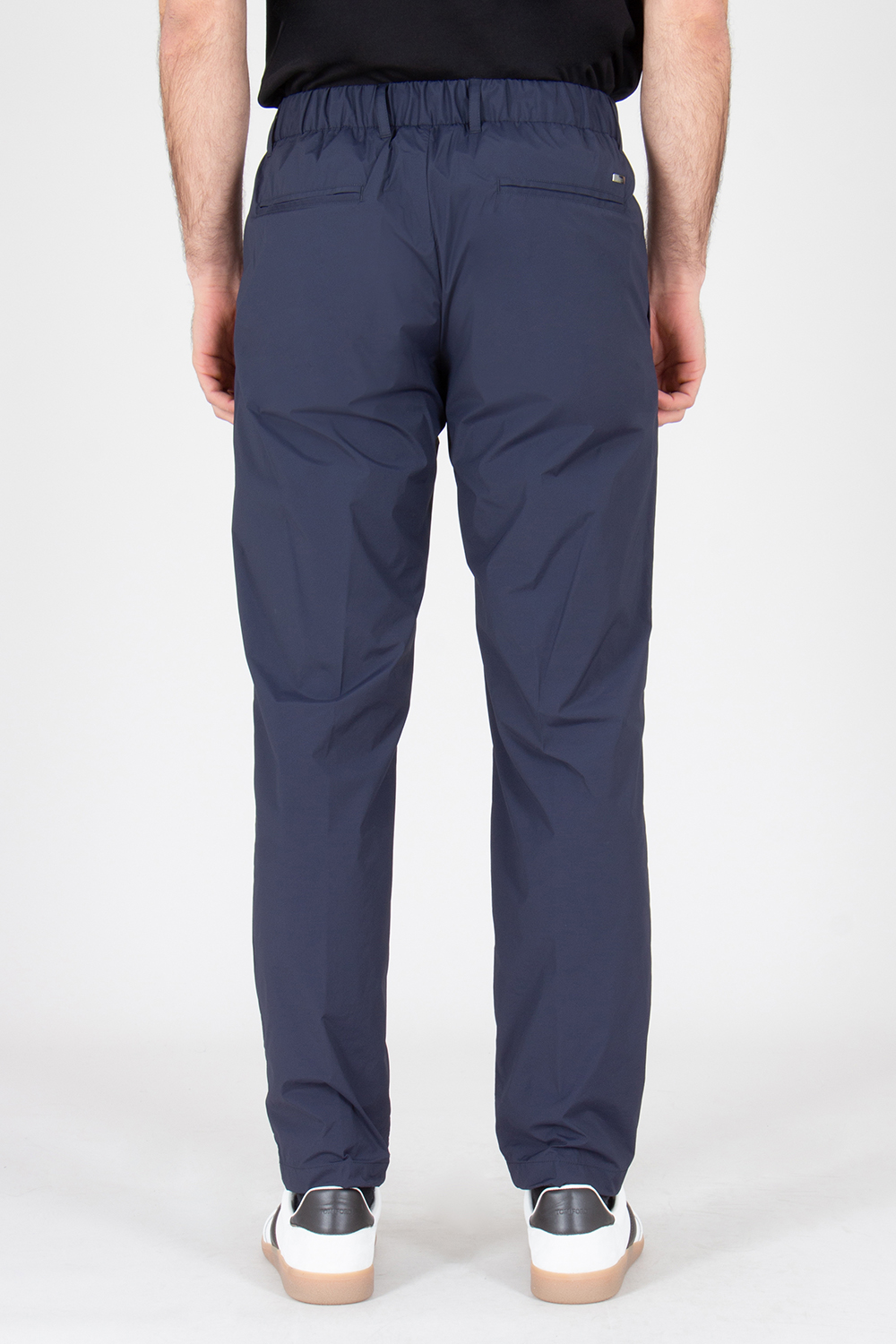 HERNO Regular Fit Lightweight Nylon Stretch Drawstring Pants