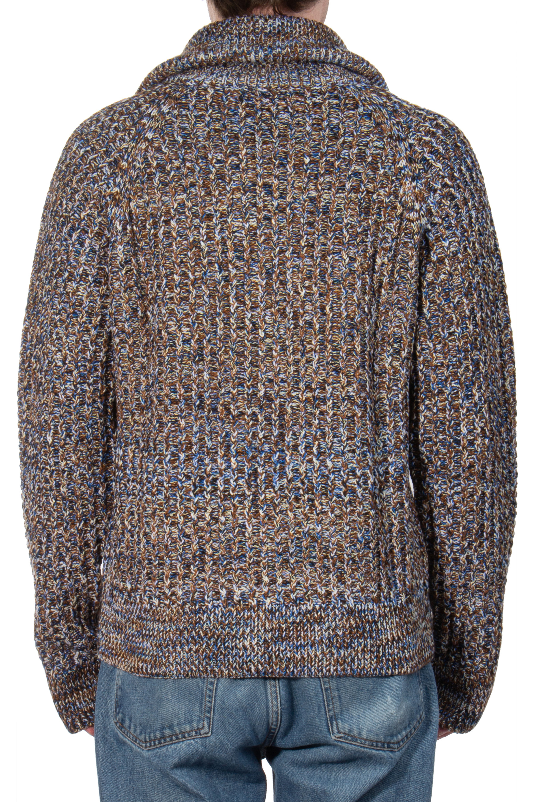 PAUL SMITH Heavy Wool & Organic Cotton Zip Cardigan PAUL SMITH Heavy Wool & Organic Cotton Zip Cardigan