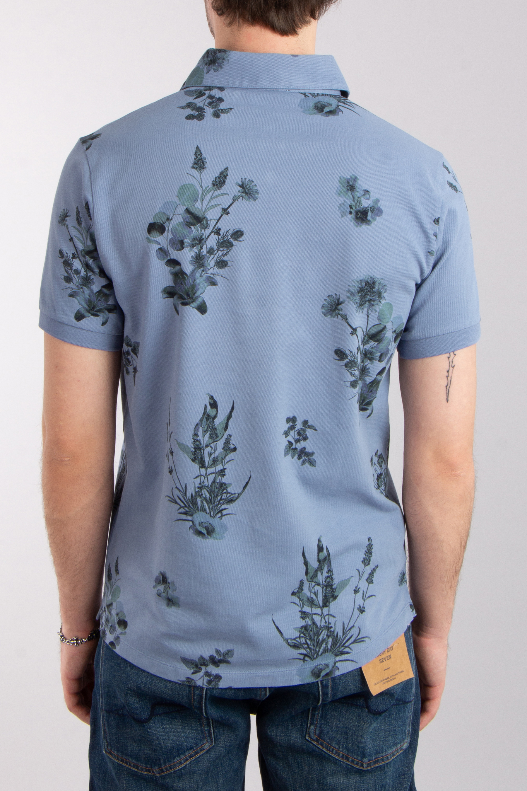 VAN LAACK Printed Cotton Piqué Polo Shirt Papos
