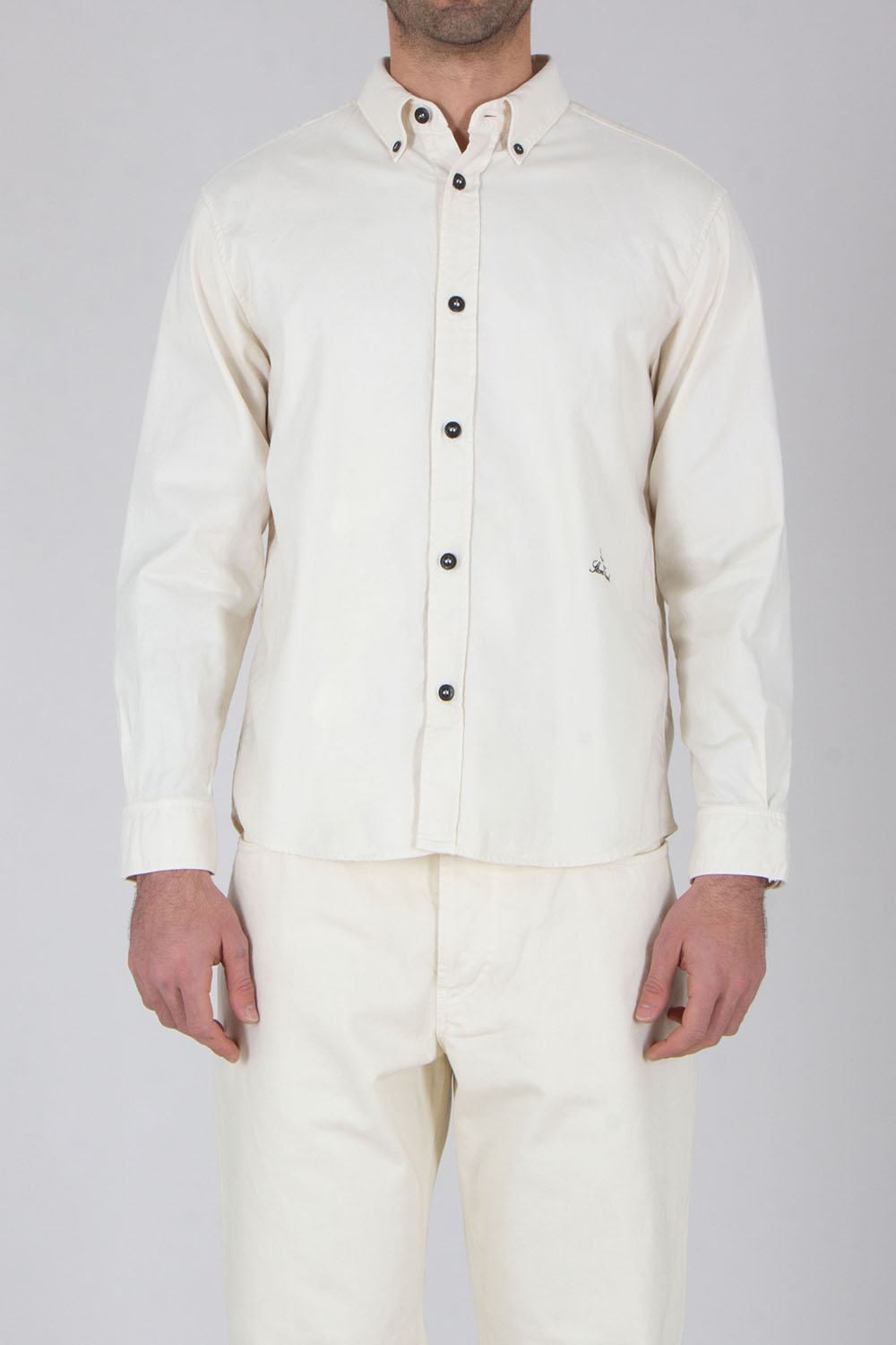 STONE ISLAND Comfort Fit Organic Cotton Oxford Button-Down Shirt