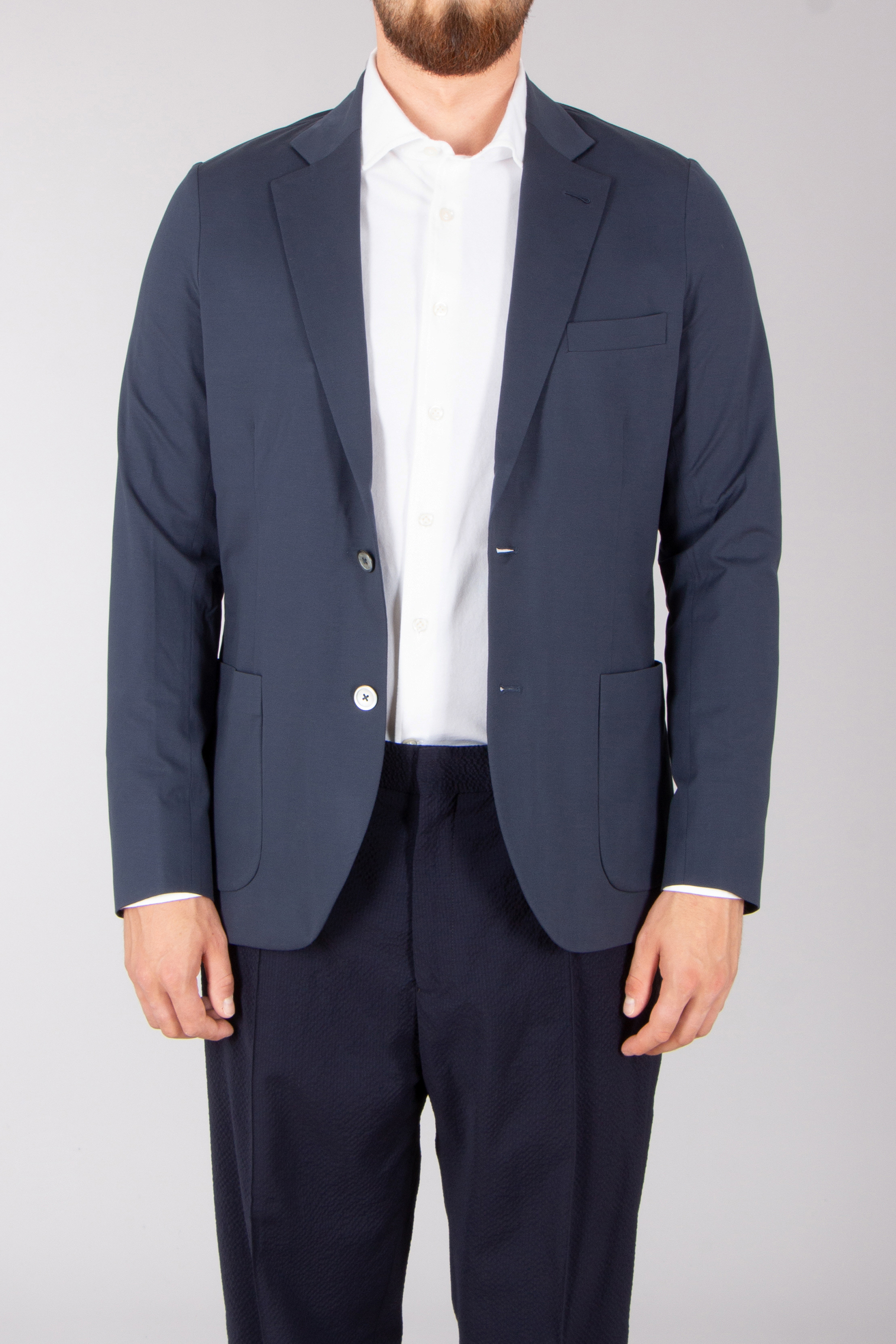 STEFAN BRANDT Regular Fit Urpima Sea Island Cotton Stretch Jersey Jacket Adrian Blazer, Mantel, Jacke, Formelle Kleidung, Anzug